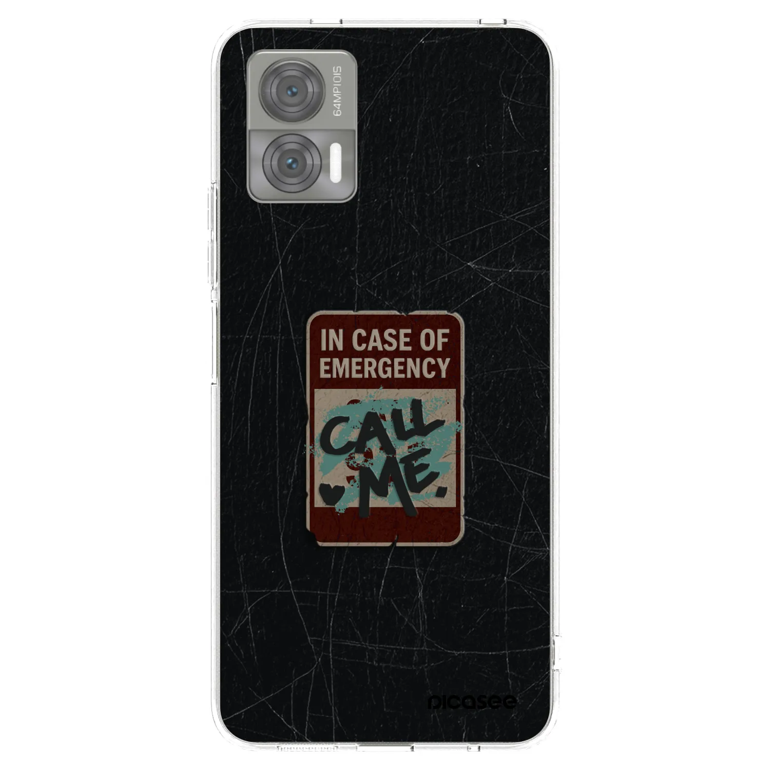 Picasee silikonový průhledný obal pro Motorola Edge 30 Neo - EMERGENCY