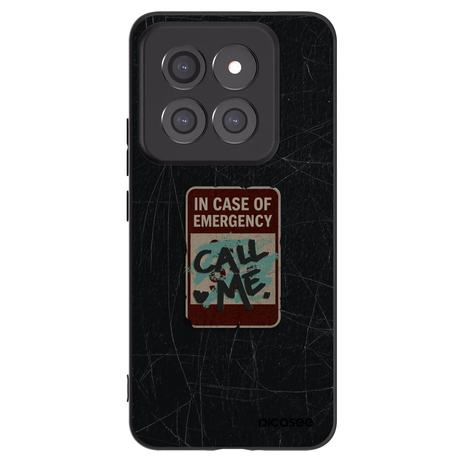 Picasee silikonový černý obal pro Xiaomi 14 Pro - EMERGENCY