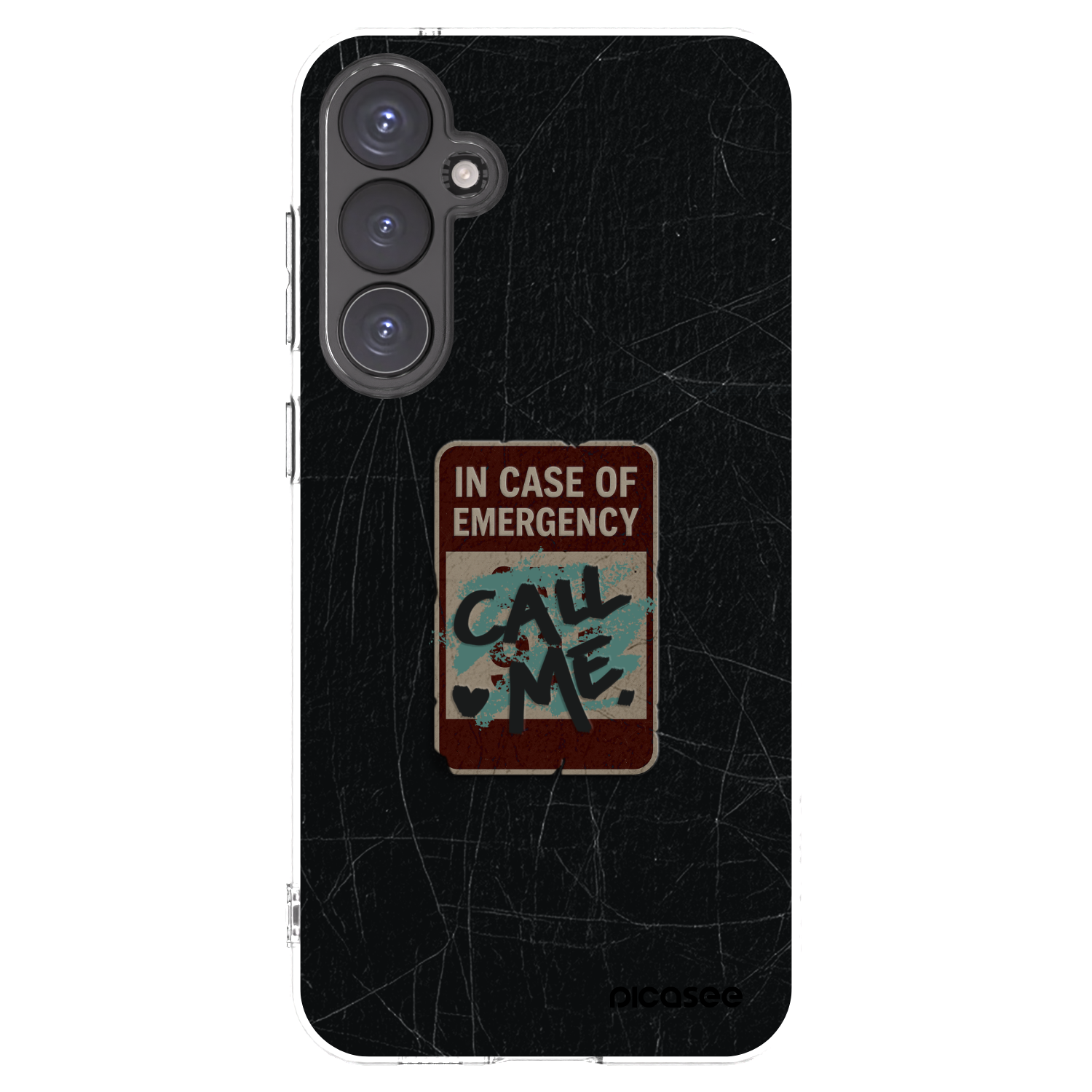 Picasee silikonový průhledný obal pro Samsung Galaxy S23 FE S711B - EMERGENCY