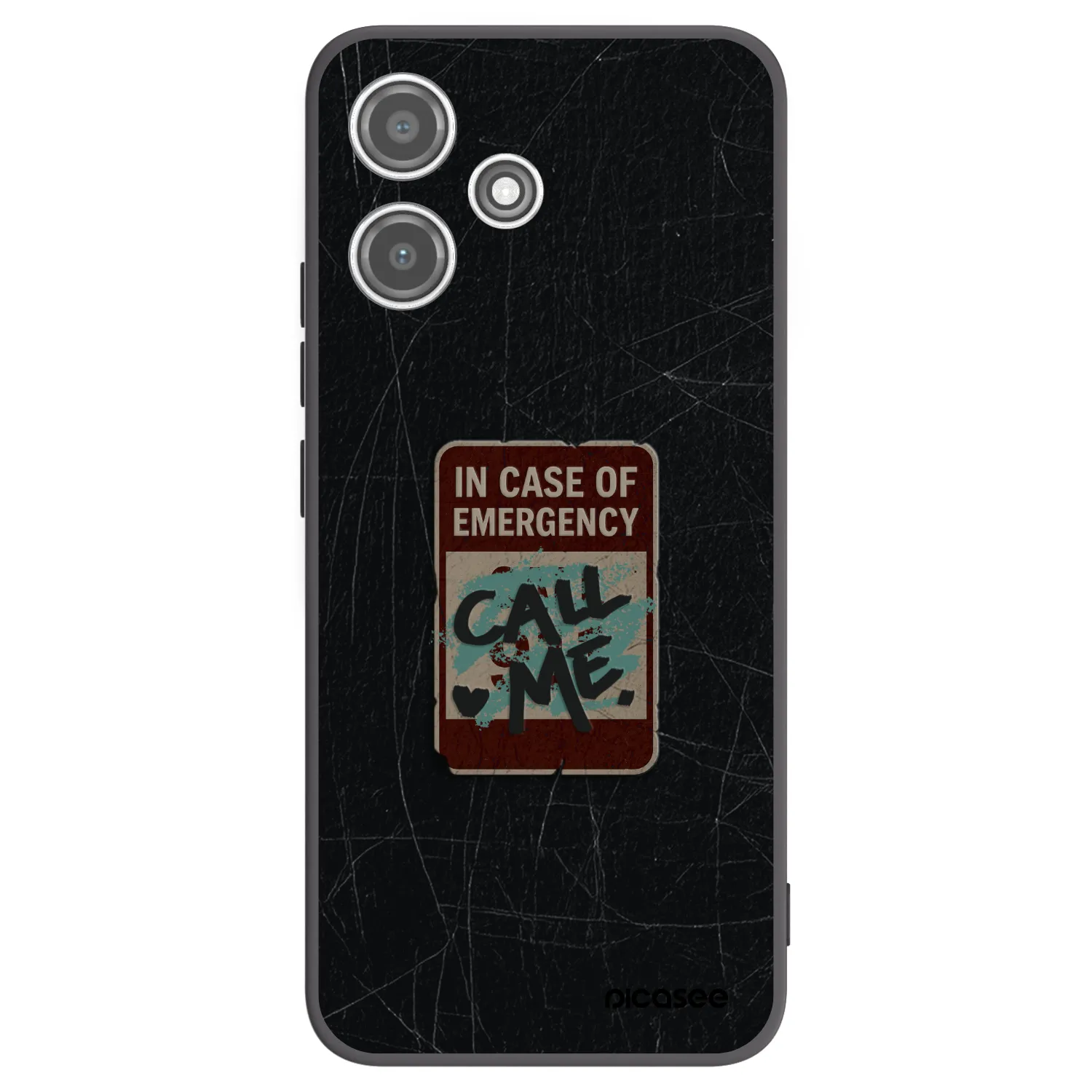Picasee silikonový černý obal pro Xiaomi Redmi 12 5G - EMERGENCY