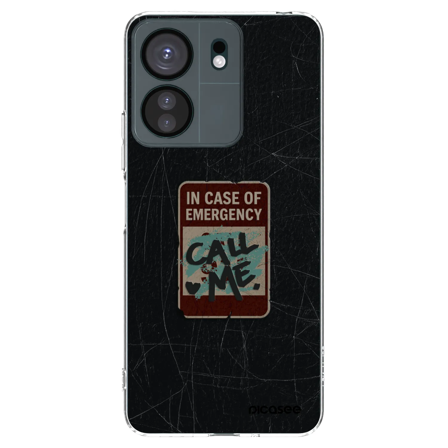 Picasee silikonový průhledný obal pro Xiaomi Redmi 13C 4G - EMERGENCY
