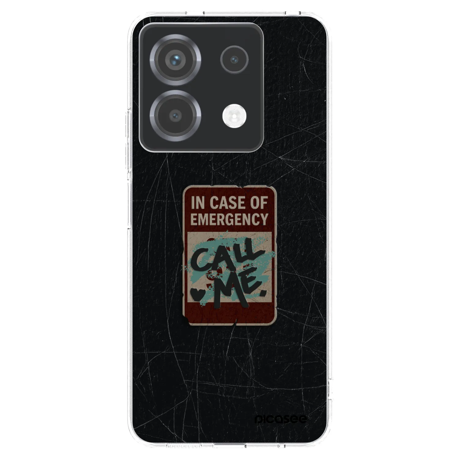 Picasee silikonový průhledný obal pro Xiaomi Poco X6 - EMERGENCY