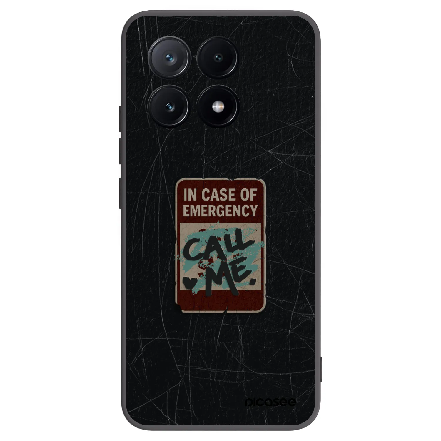 Picasee silikonový černý obal pro Xiaomi Poco X6 Pro - EMERGENCY