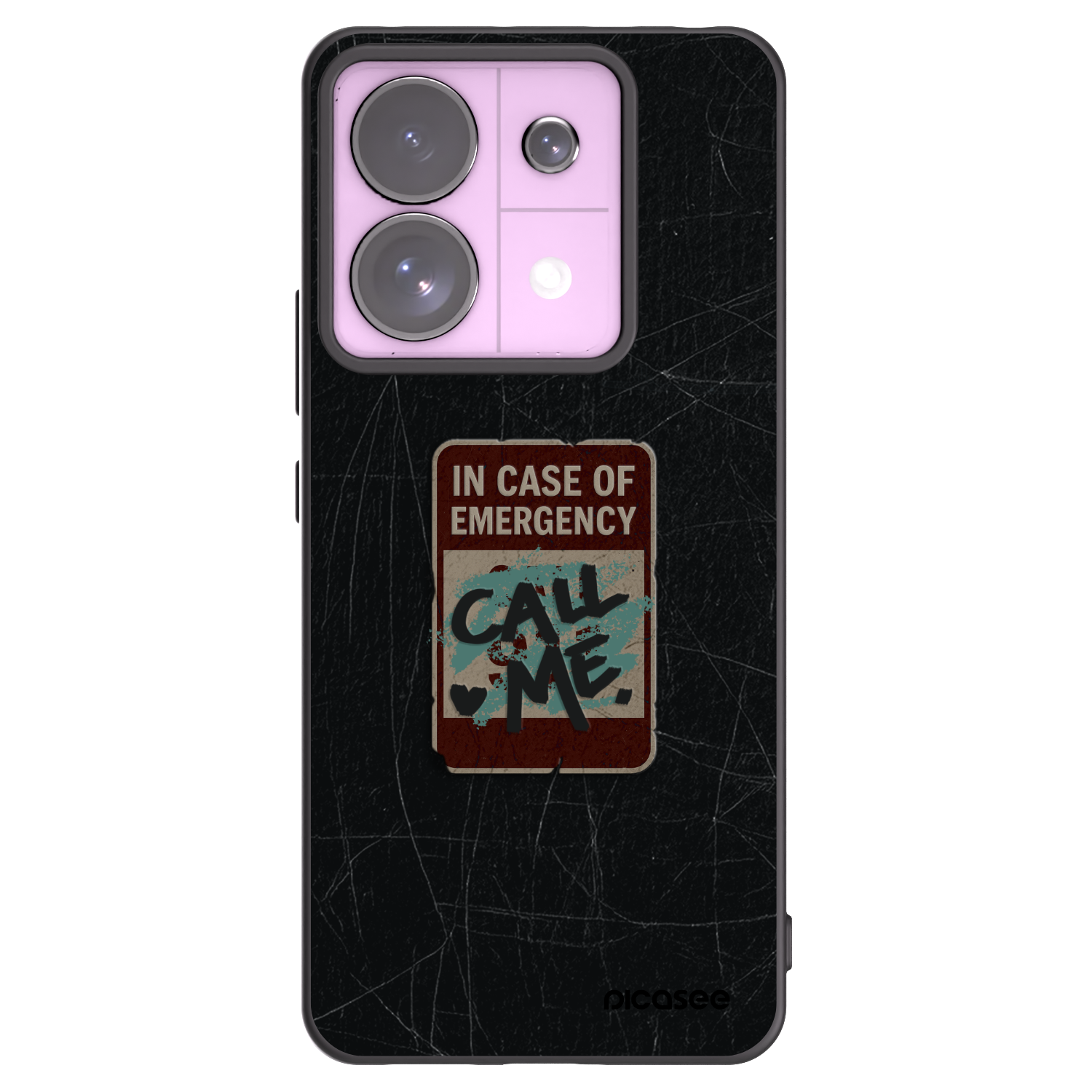 Picasee silikonový černý obal pro Xiaomi Redmi Note 13 Pro 5G - EMERGENCY