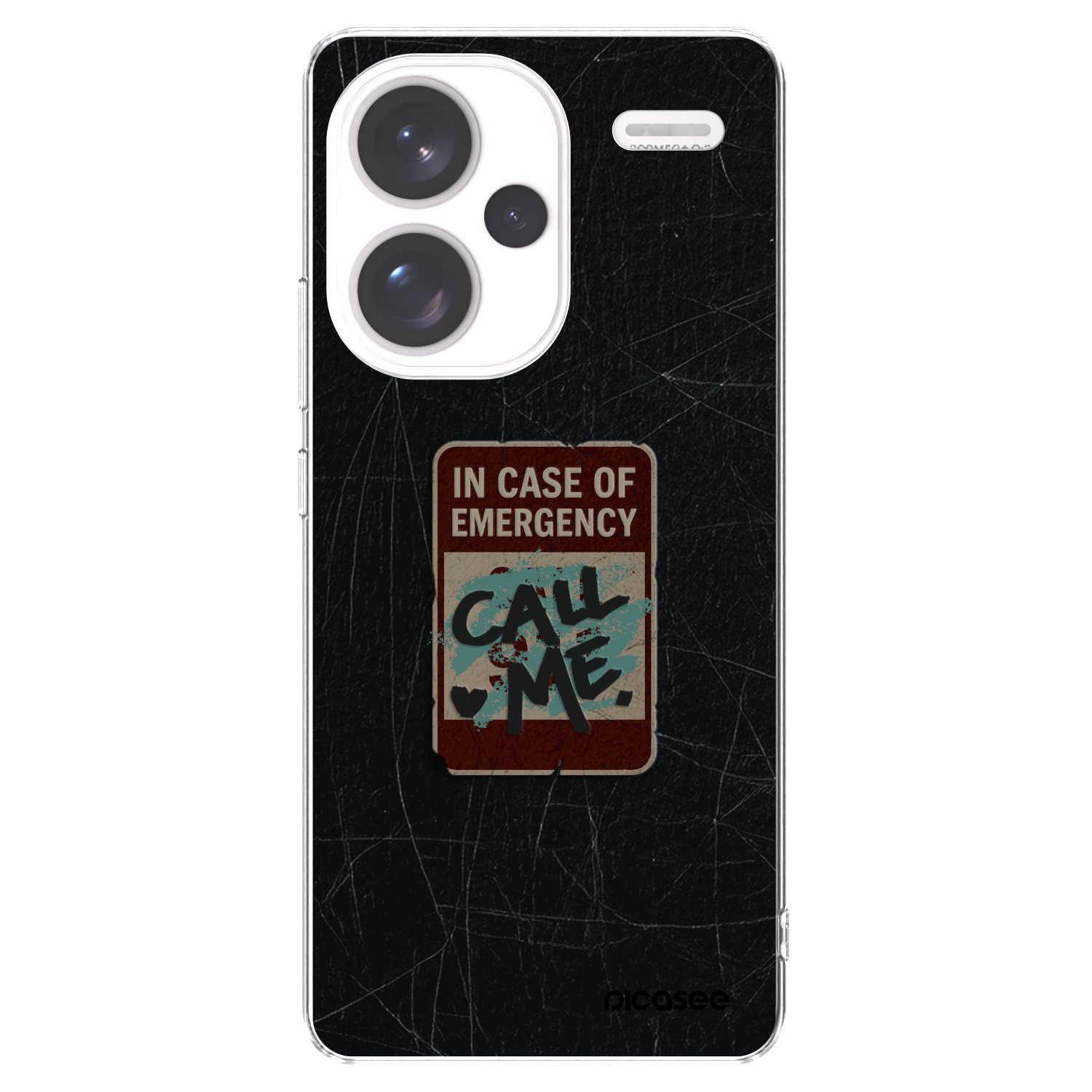 Picasee silikonový průhledný obal pro Xiaomi Redmi Note 13 Pro+ 5G - EMERGENCY