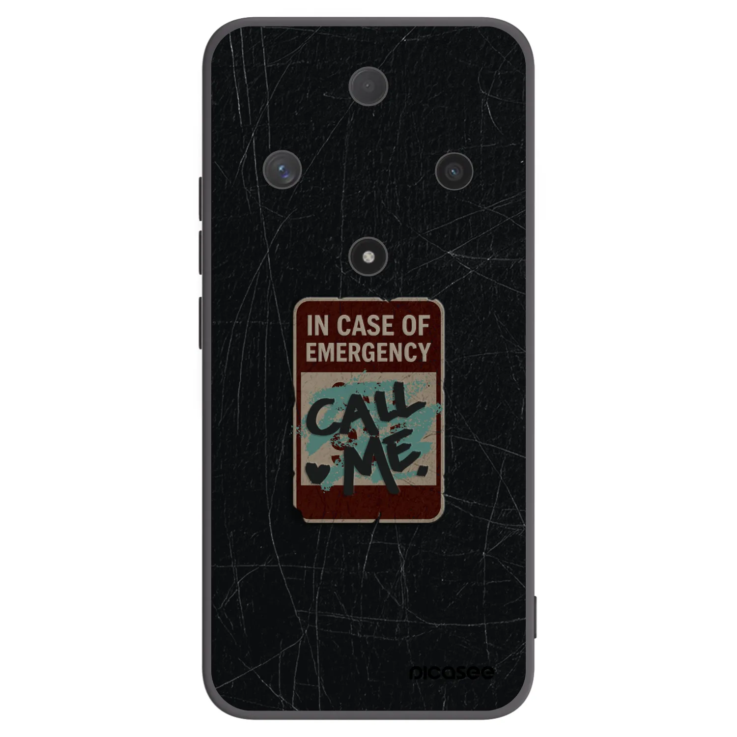 Picasee silikonový černý obal pro Honor Magic6 Lite 5G - EMERGENCY