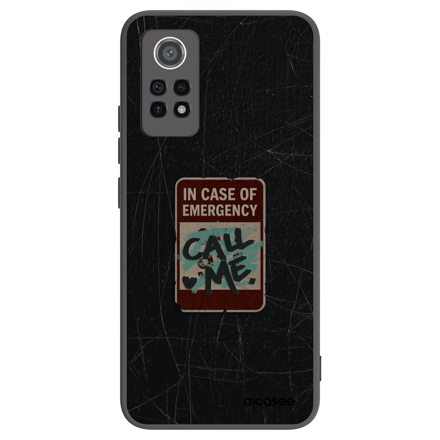 Picasee silikonový černý obal pro Xiaomi Redmi Note 12 Pro 4G - EMERGENCY