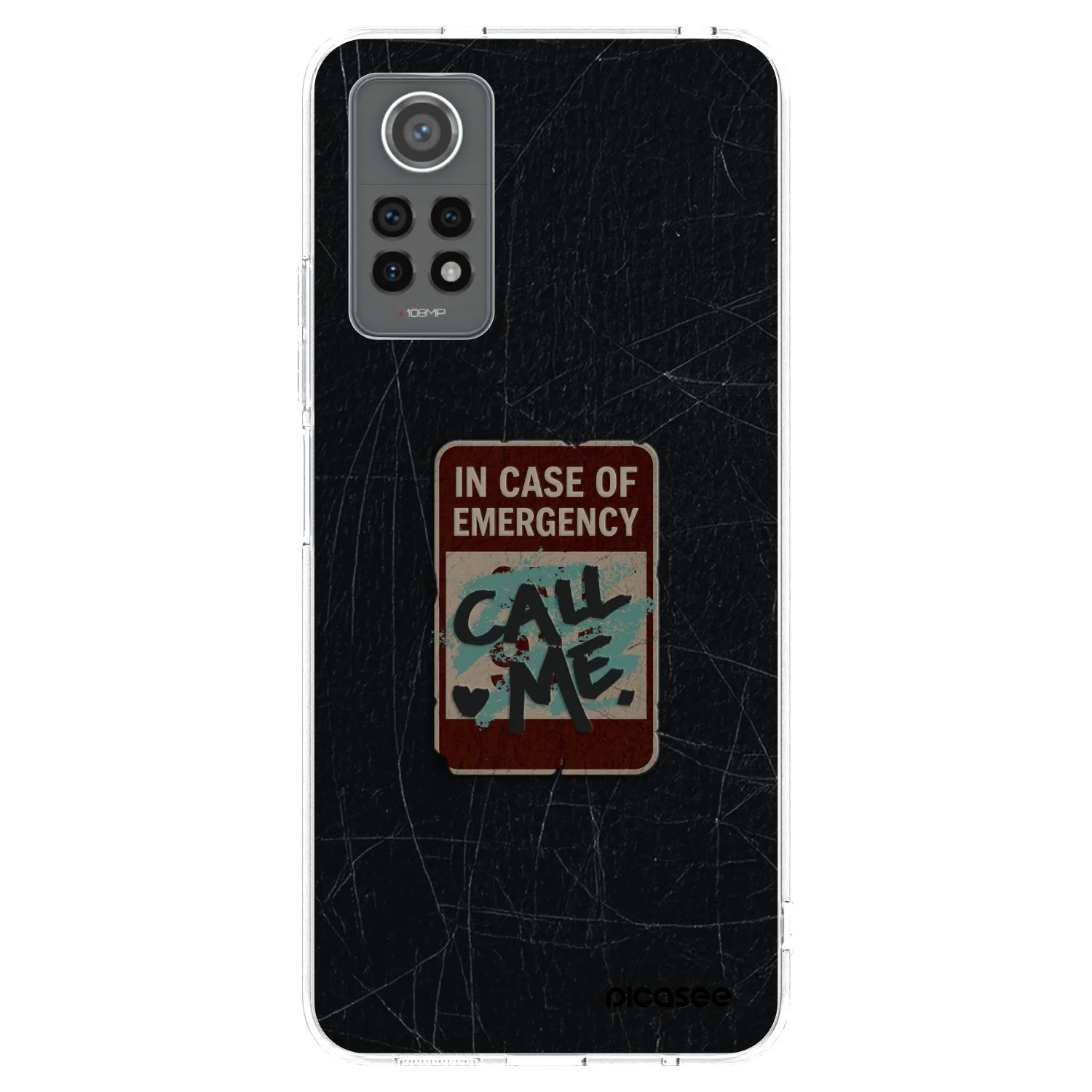 Picasee silikonový průhledný obal pro Xiaomi Redmi Note 12 Pro 4G - EMERGENCY