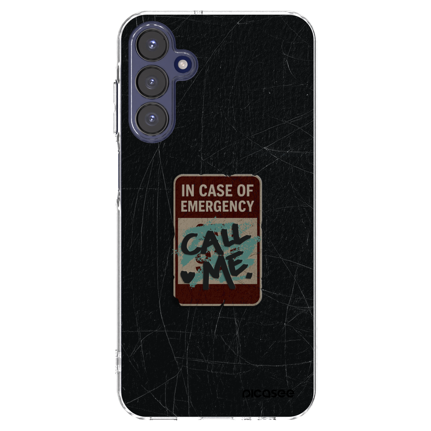Picasee silikonový průhledný obal pro Samsung Galaxy A15 A155F 4G - EMERGENCY