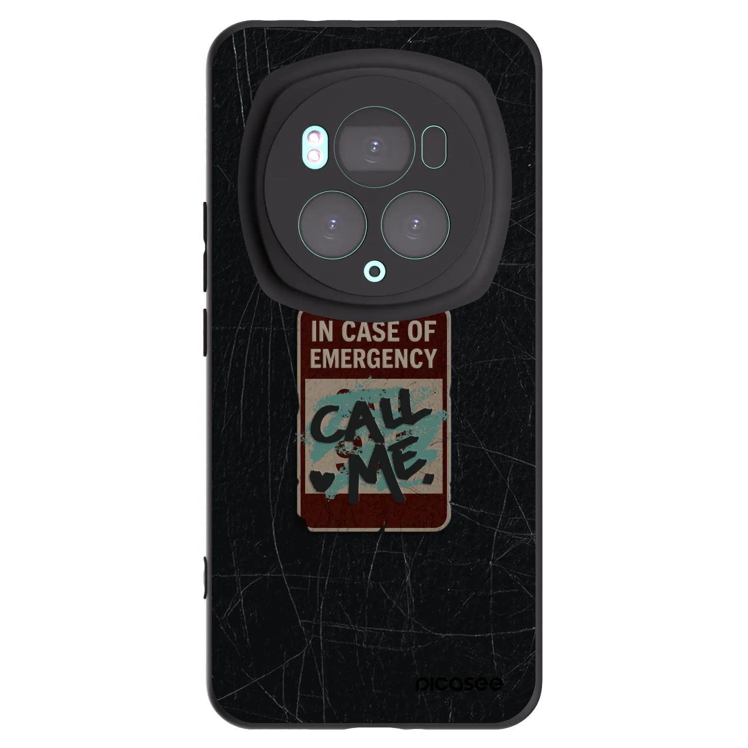 Picasee silikonový černý obal pro Honor Magic6 Pro - EMERGENCY