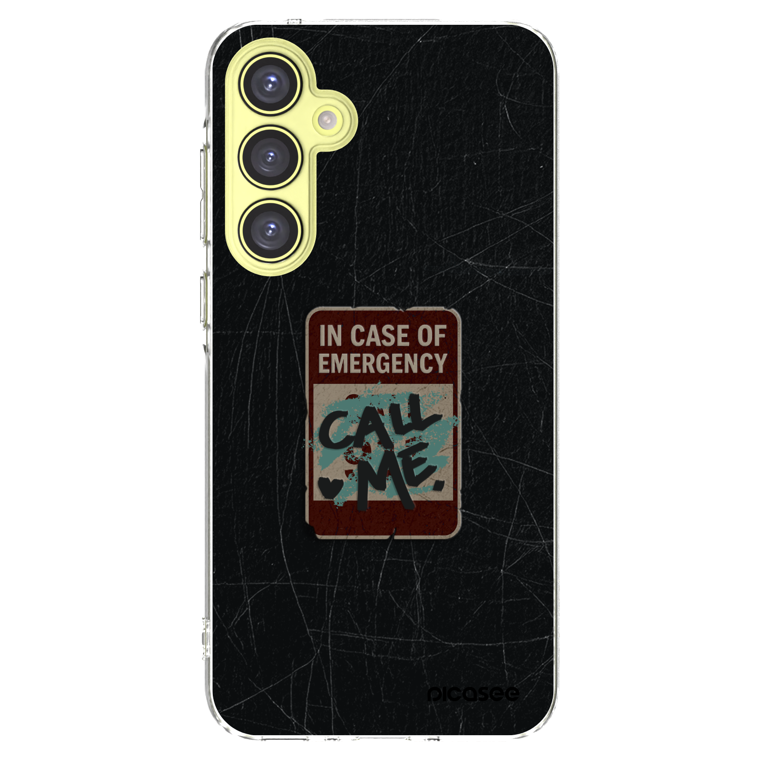 Picasee silikonový průhledný obal pro Samsung Galaxy A35 5G A356B - EMERGENCY