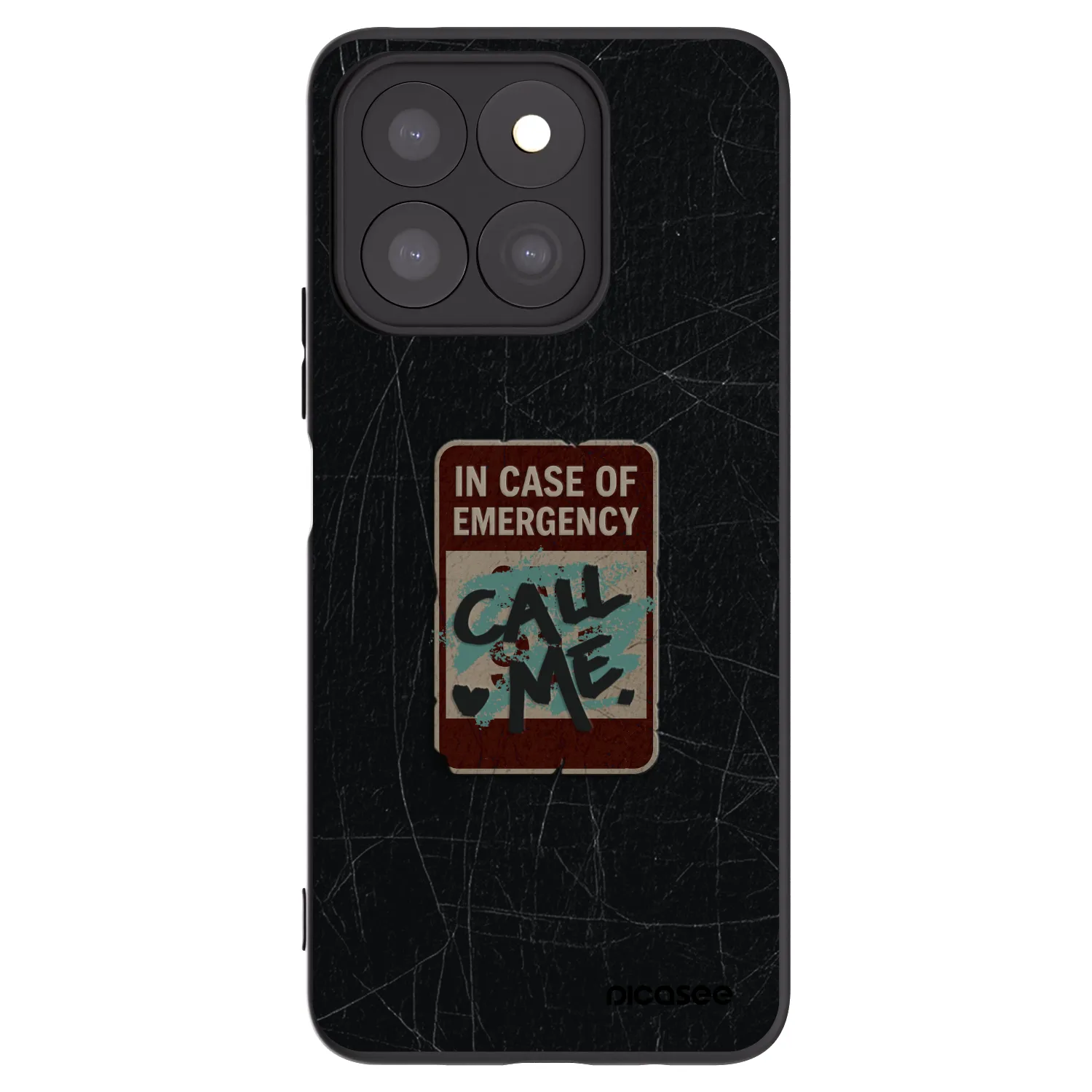 Picasee silikonový černý obal pro Honor X8b - EMERGENCY