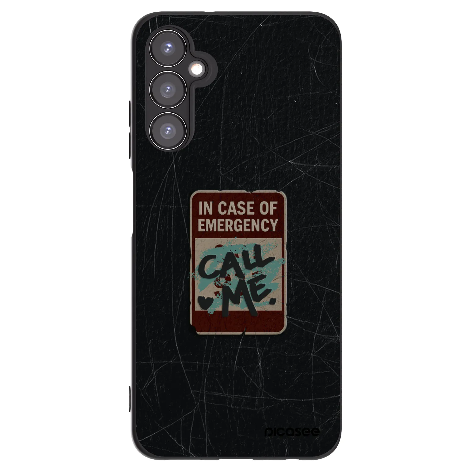 Picasee silikonový černý obal pro Samsung Galaxy A05s A057G - EMERGENCY