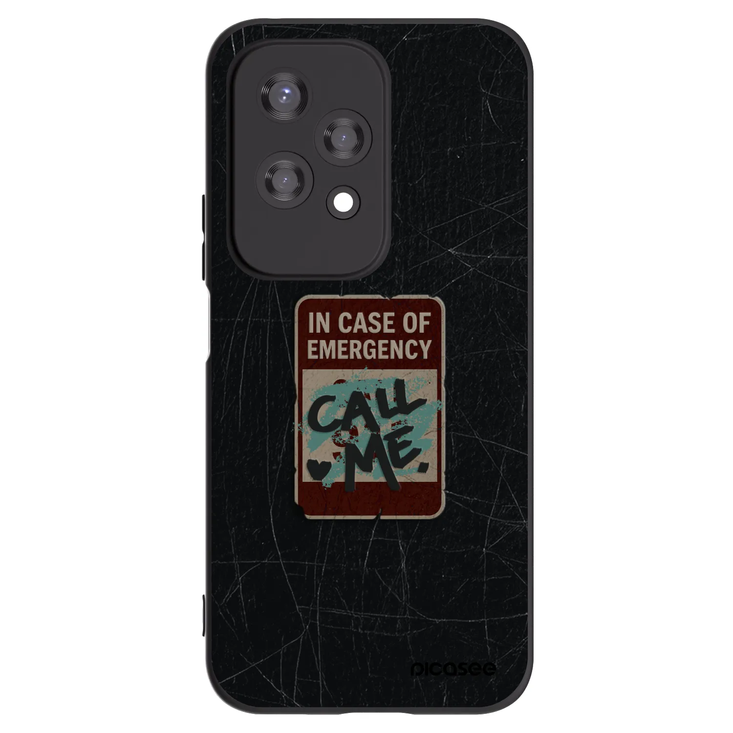 Picasee silikonový černý obal pro Honor 200 Lite - EMERGENCY