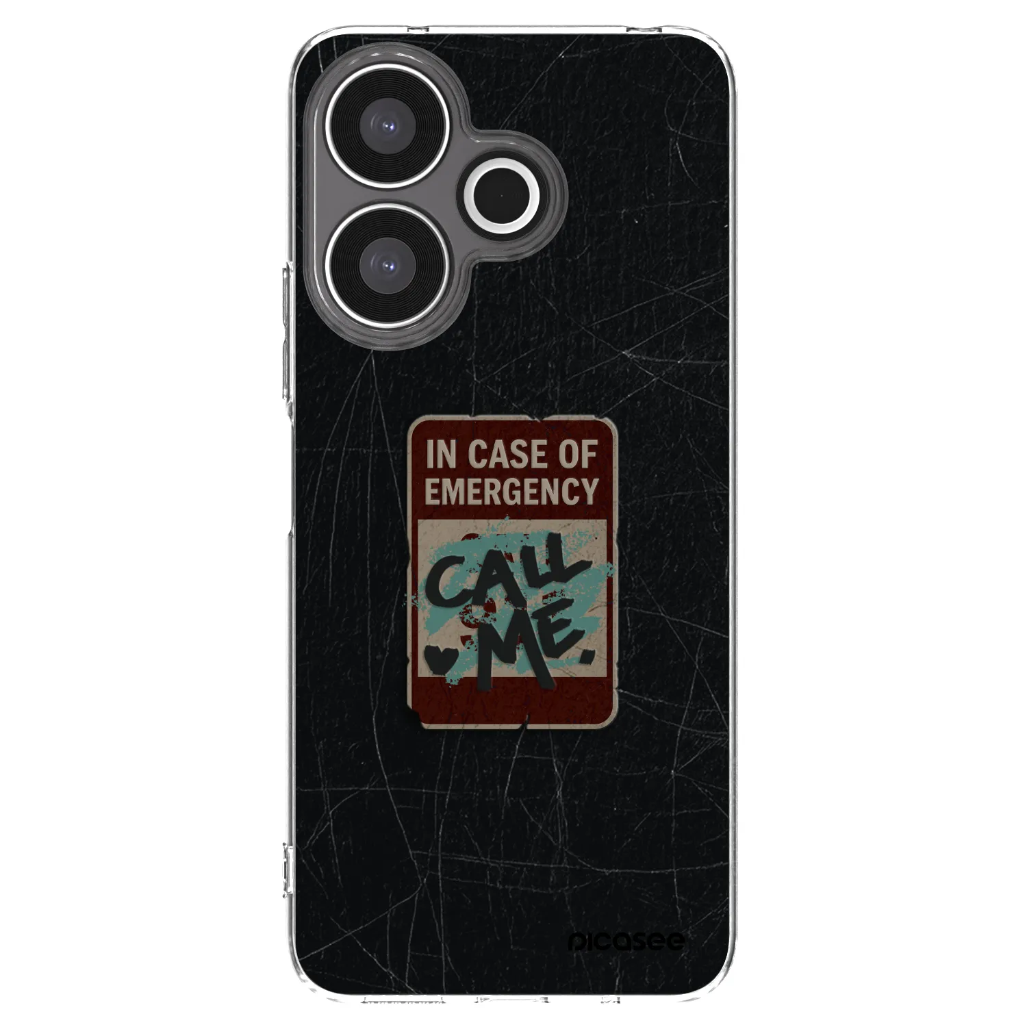 Picasee silikonový průhledný obal pro Xiaomi Redmi 13 4G - EMERGENCY