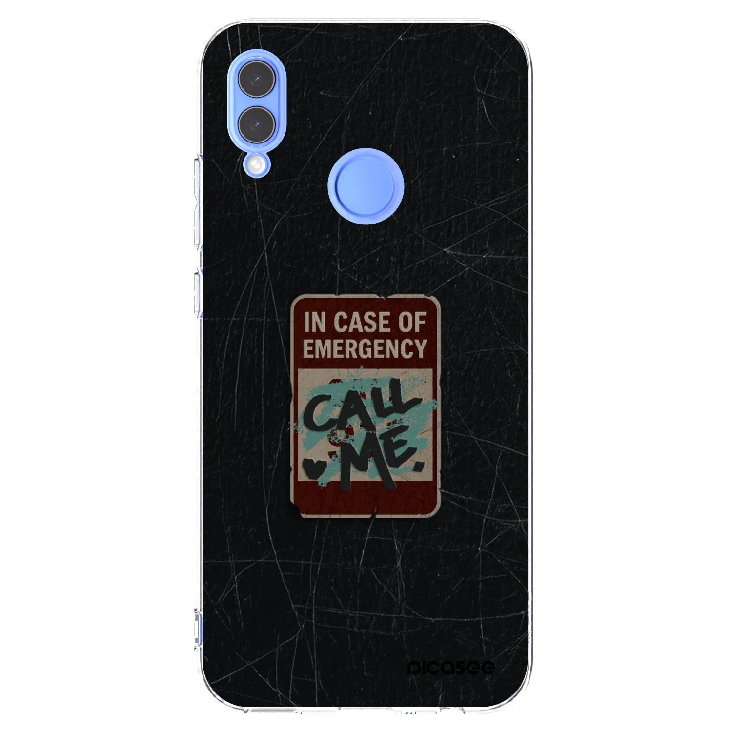 Picasee silikonový průhledný obal pro Huawei P Smart 2019 - EMERGENCY