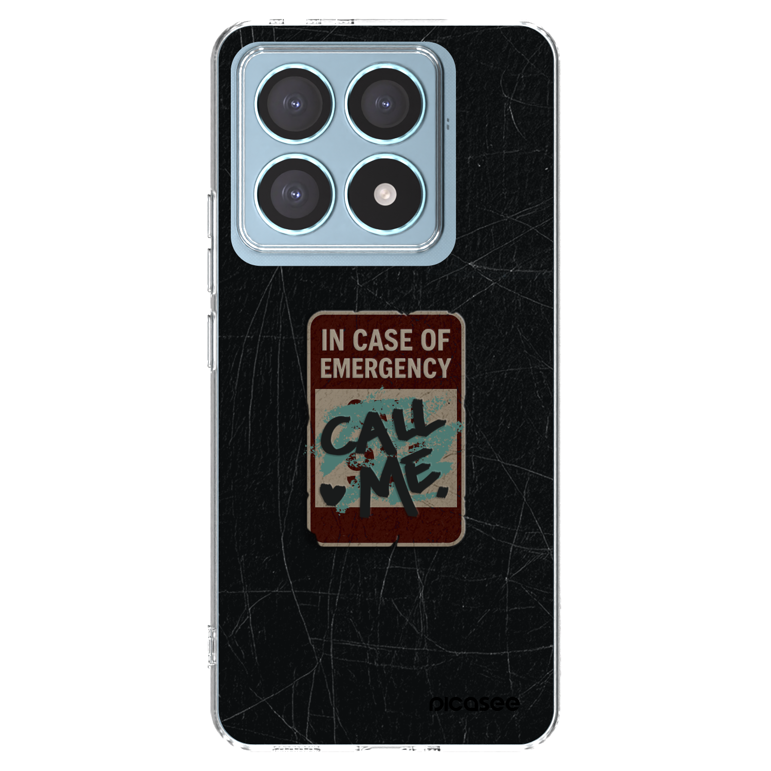 Picasee silikonový průhledný obal pro Xiaomi 14T Pro - EMERGENCY
