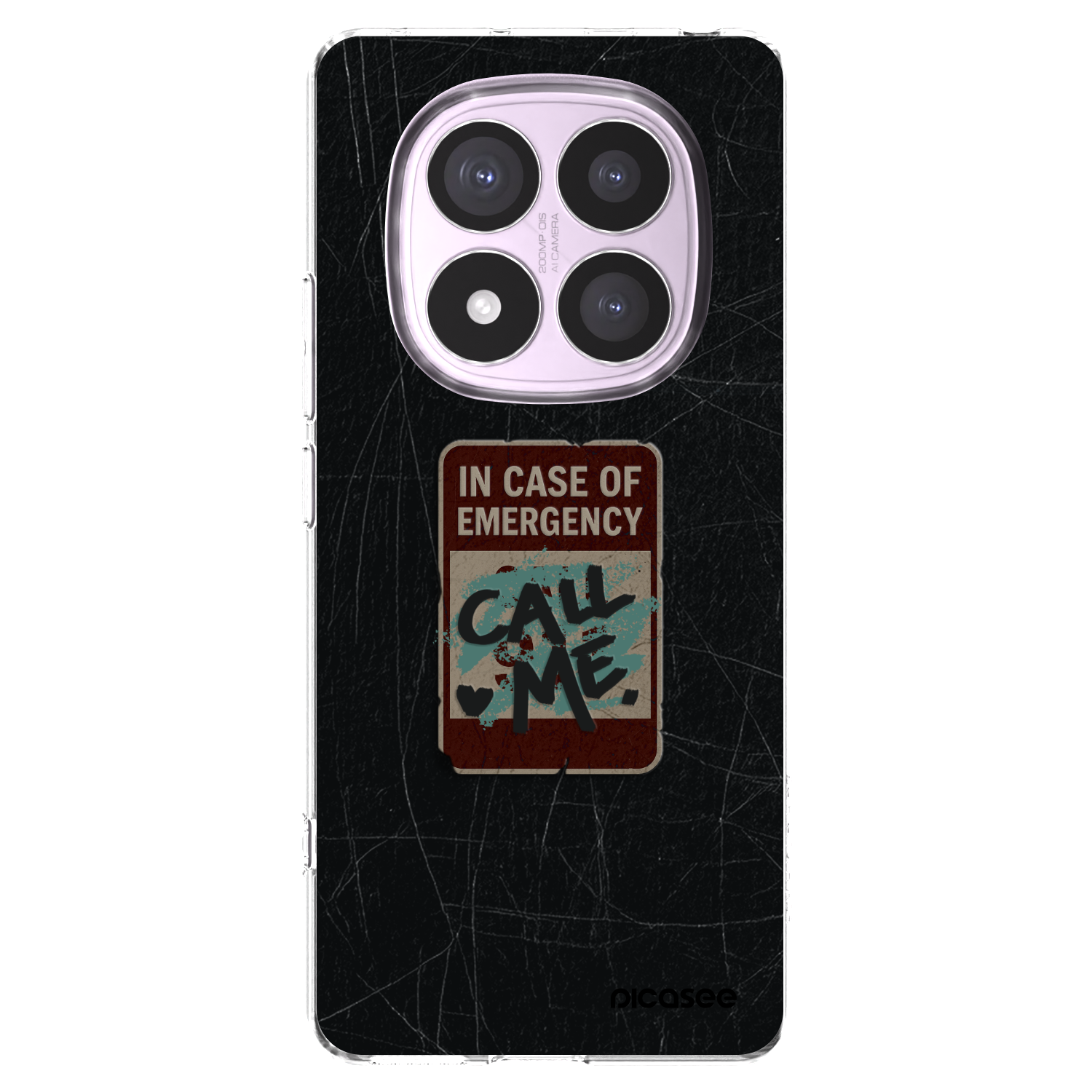 Picasee silikonový průhledný obal pro Xiaomi Redmi Note 14 Pro 5G - EMERGENCY