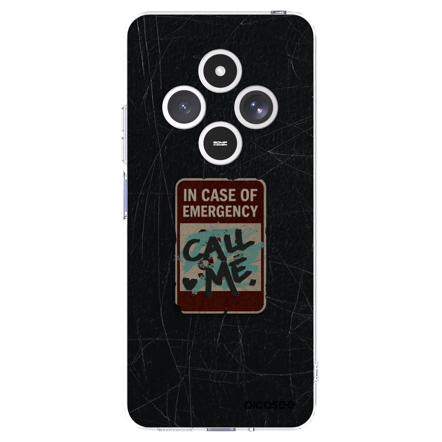 Picasee silikonový průhledný obal pro Xiaomi Redmi 14C - EMERGENCY