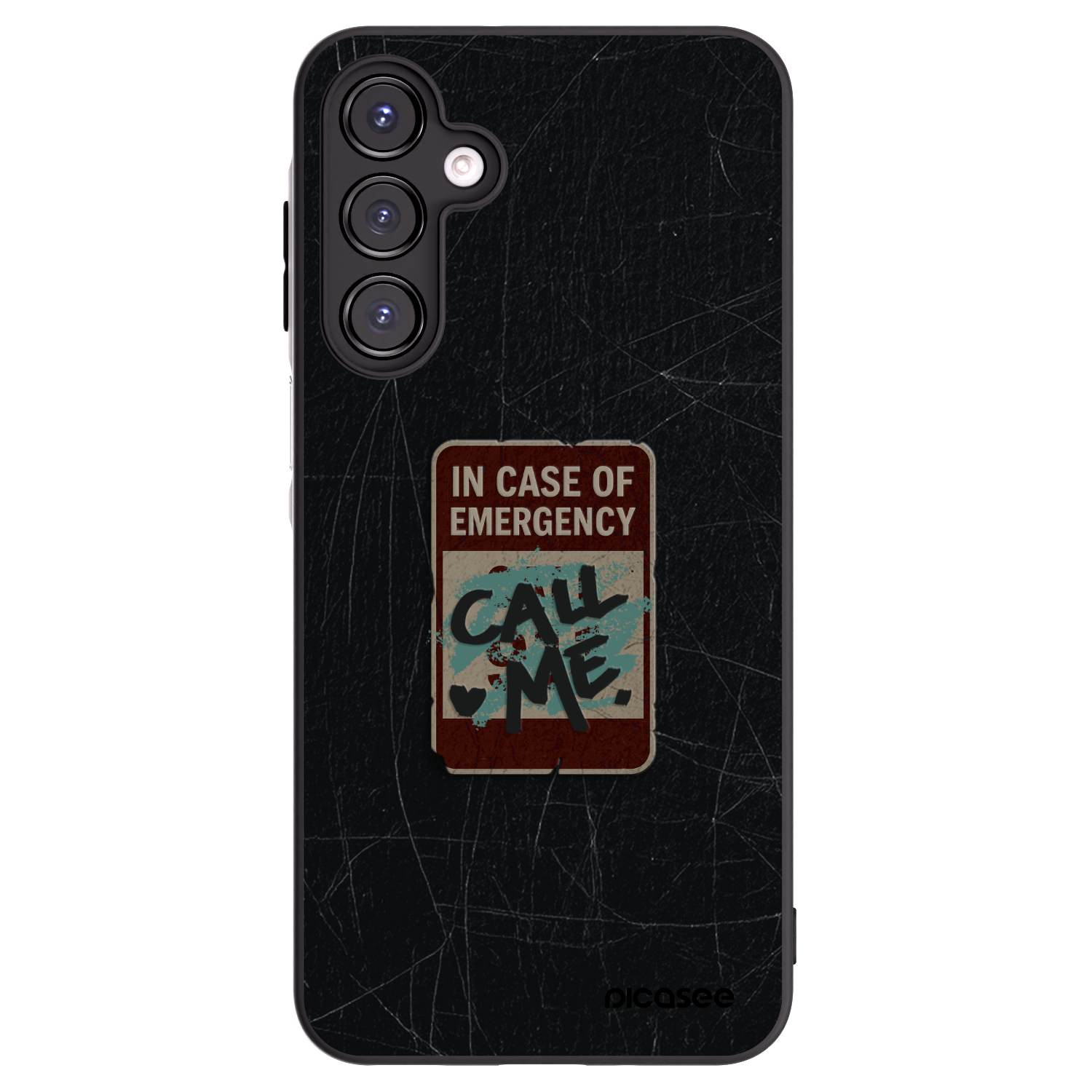 Picasee silikonový černý obal pro Samsung Galaxy A16 5G - EMERGENCY