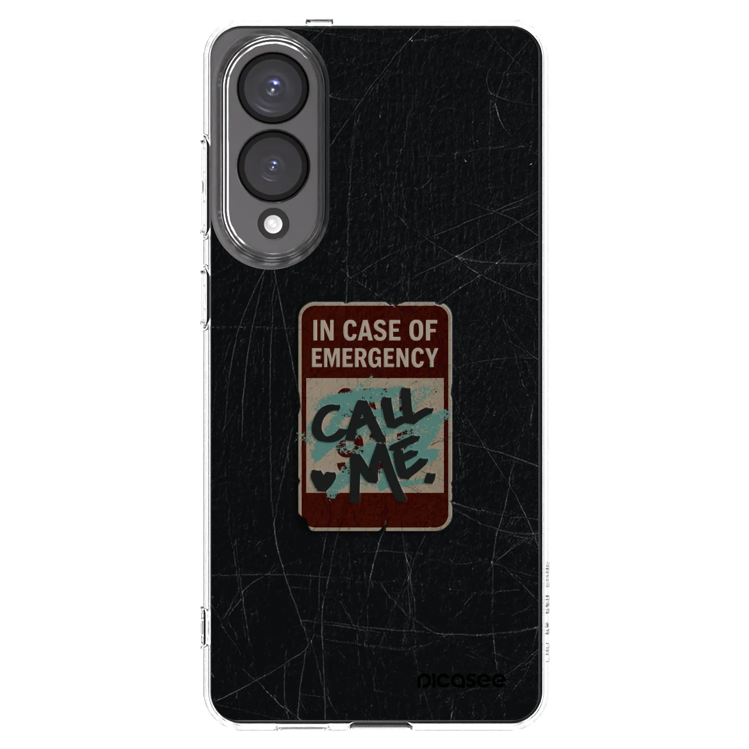 Picasee silikonový průhledný obal pro Samsung Galaxy S25 Edge 5G - EMERGENCY