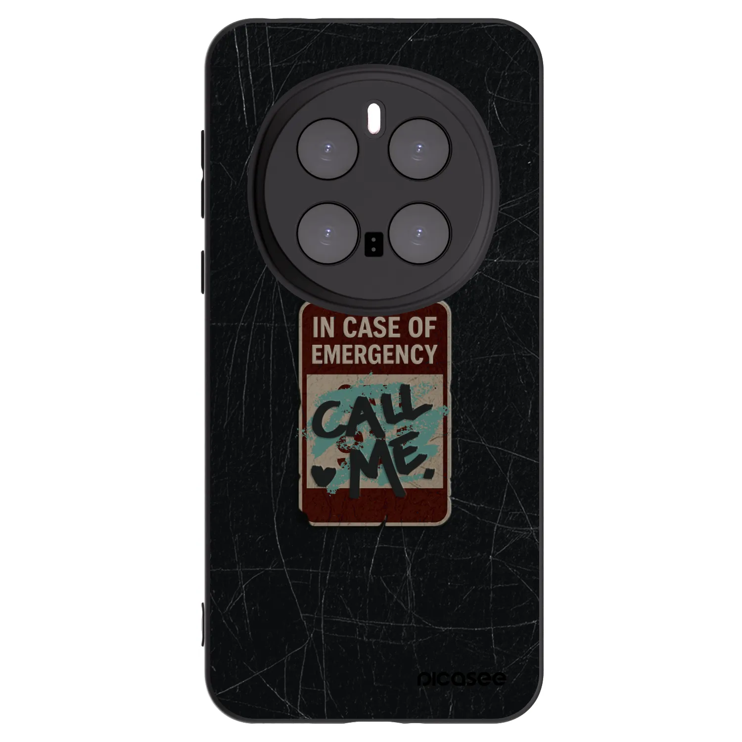 Picasee silikonový černý obal pro Honor Magic7 Pro 5G - EMERGENCY