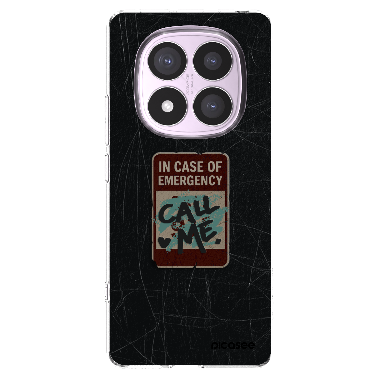 Picasee silikonový průhledný obal pro Xiaomi Redmi Note 14 Pro 4G - EMERGENCY