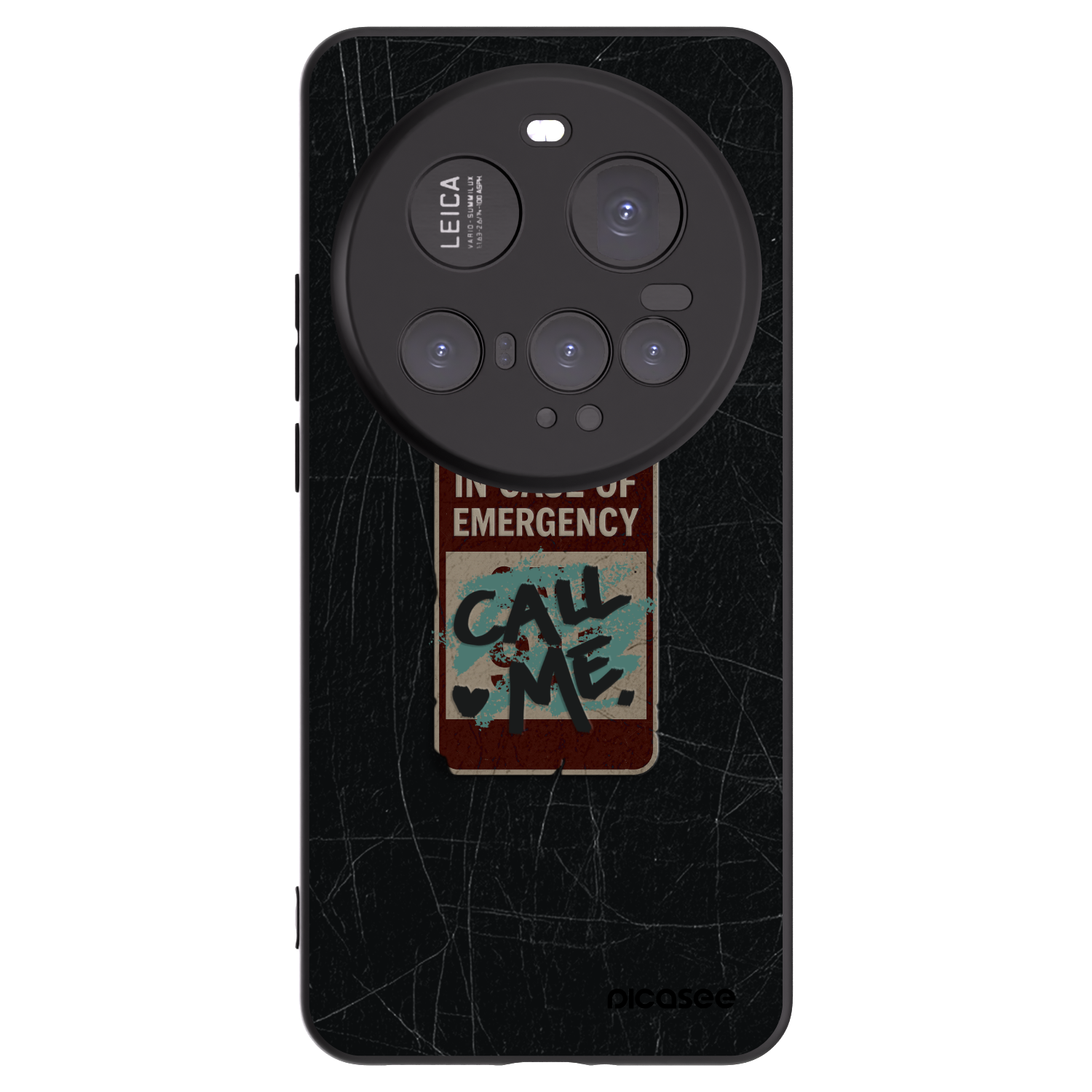 Picasee silikonový černý obal pro Xiaomi 15 Ultra - EMERGENCY