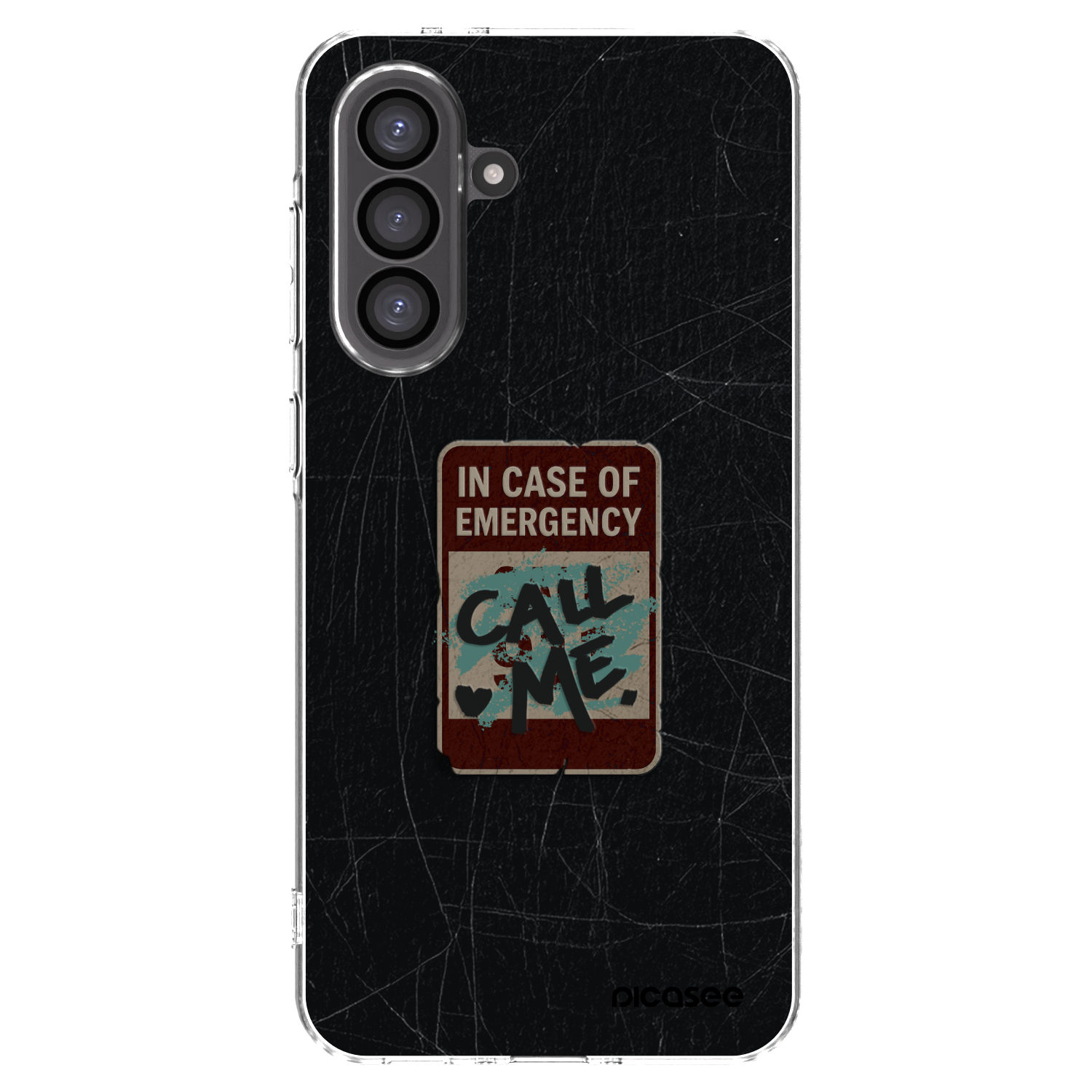 Picasee silikonový průhledný obal pro Samsung Galaxy A36 5G - EMERGENCY