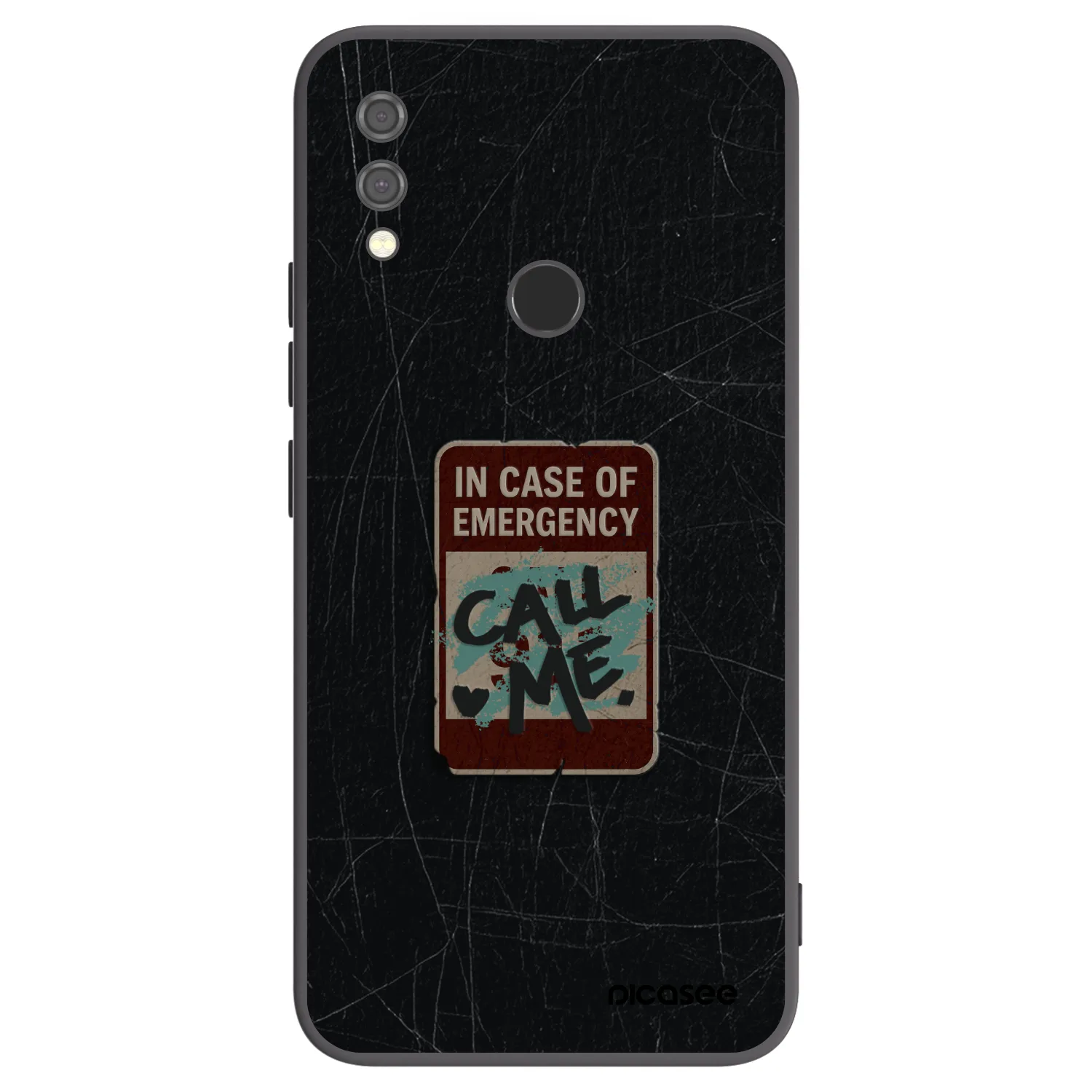 Picasee silikonový černý obal pro Xiaomi Redmi Note 7 - EMERGENCY