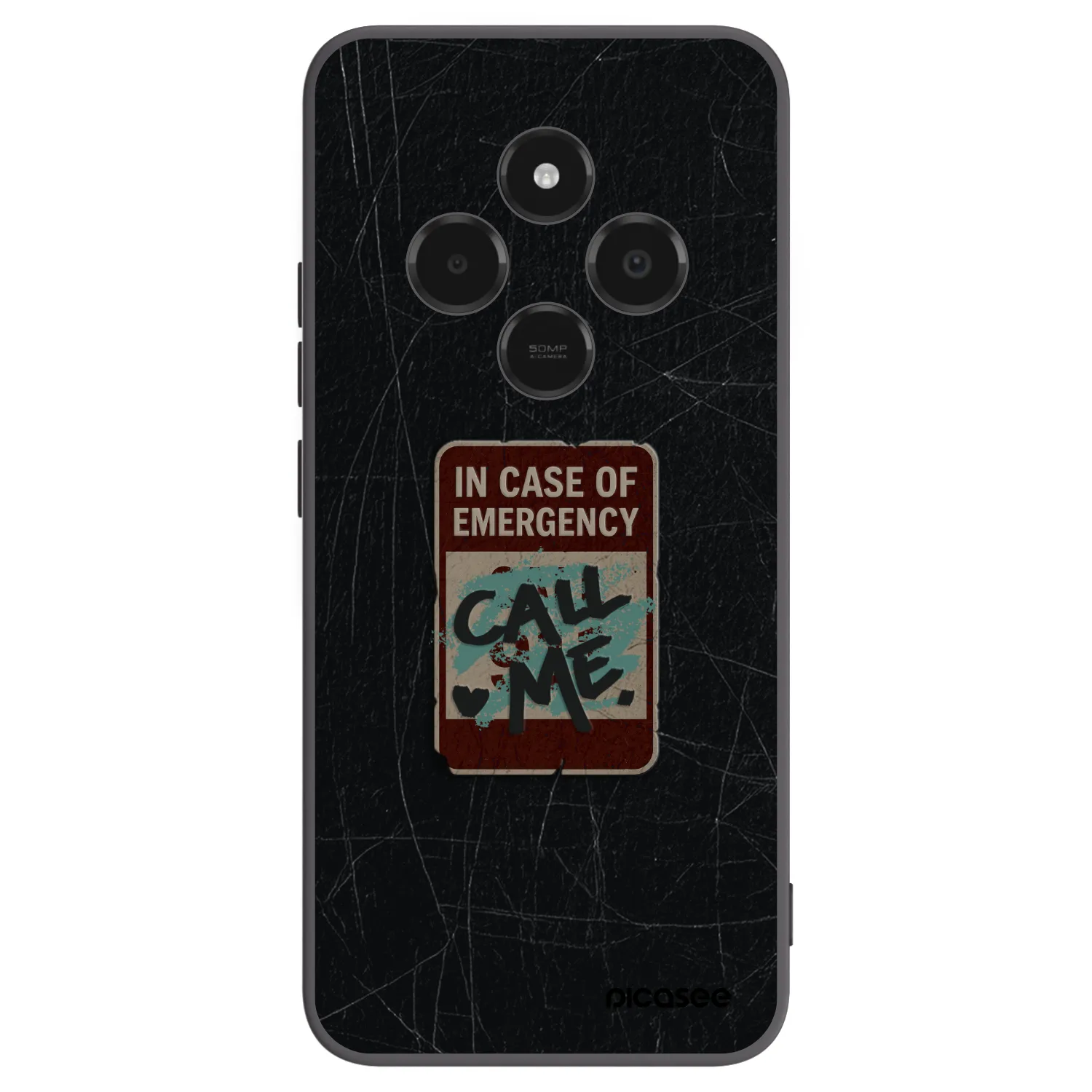 Picasee silikonový černý obal pro Xiaomi Poco C75 - EMERGENCY