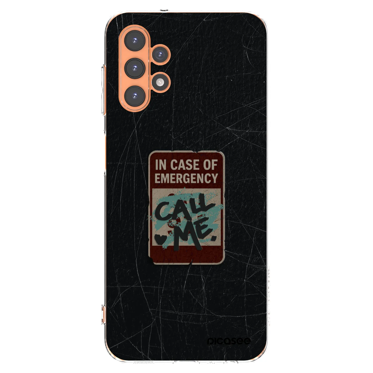 Picasee silikonový průhledný obal pro Samsung Galaxy A13 5G - EMERGENCY