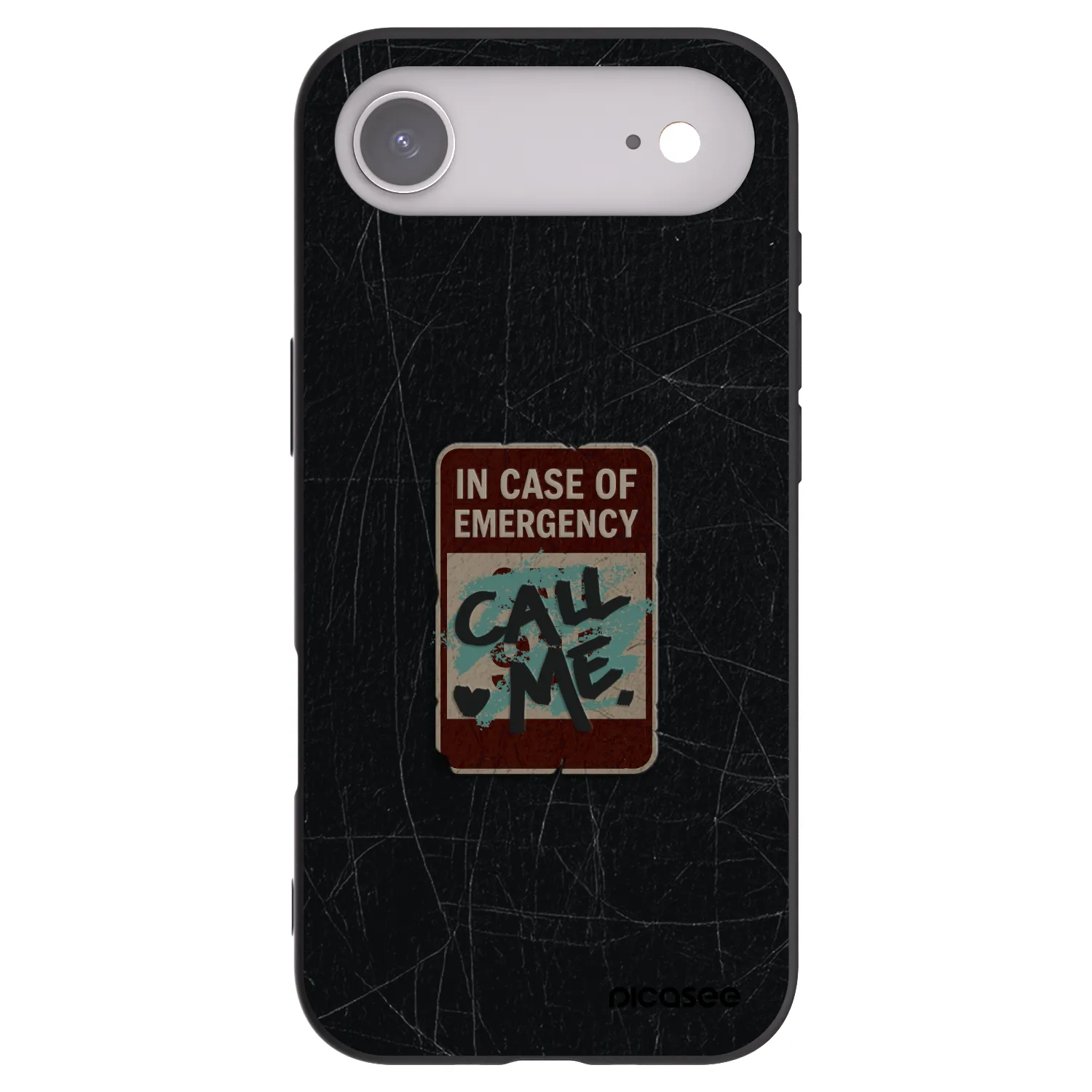 Picasee silikonový černý obal pro Apple iPhone Air - EMERGENCY