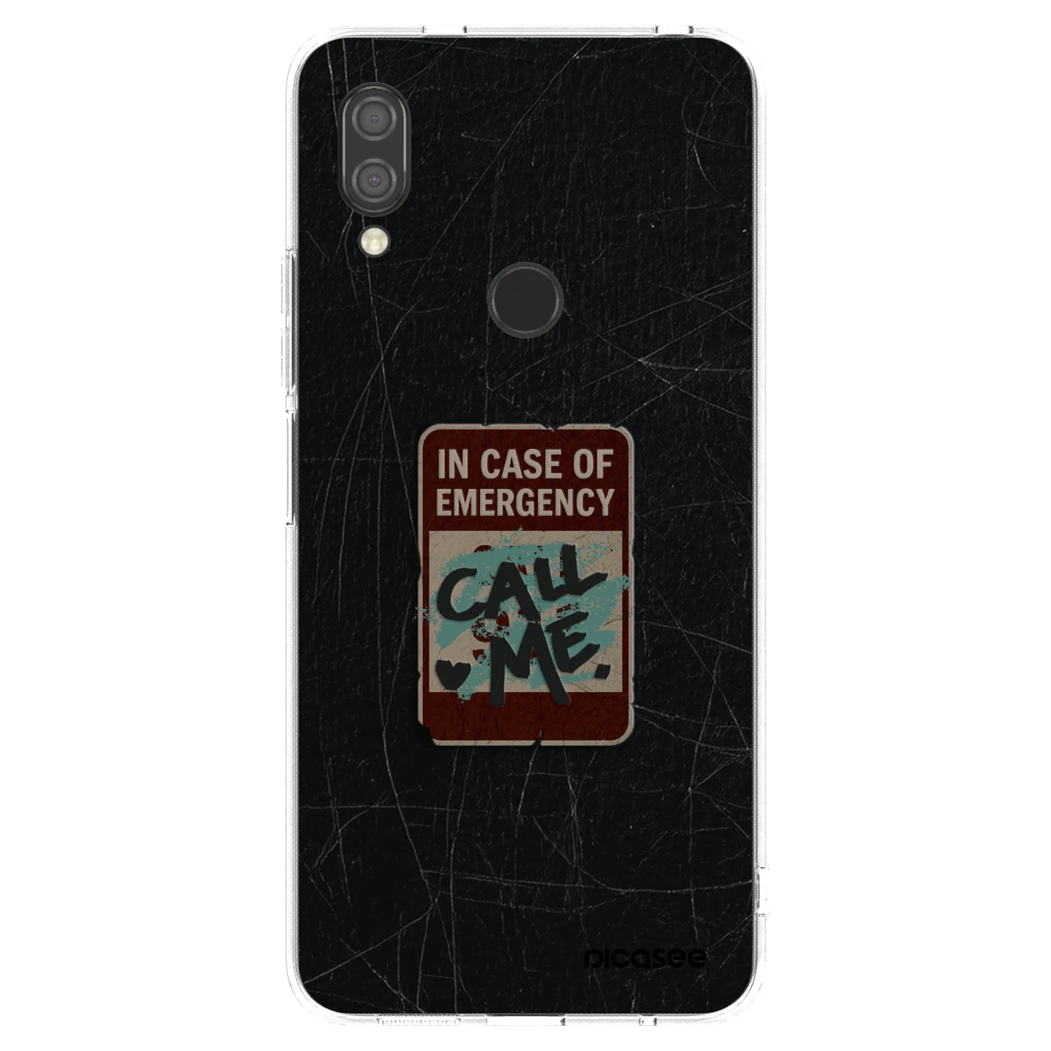 Picasee silikonový průhledný obal pro Xiaomi Redmi 7 - EMERGENCY