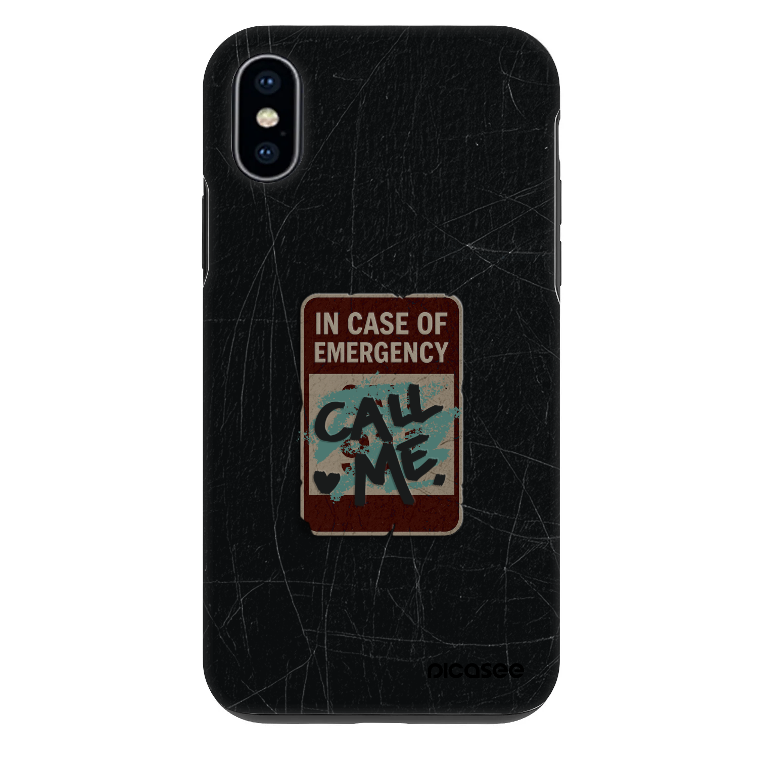 Picasee Fashion Case pro Apple iPhone X/XS - EMERGENCY