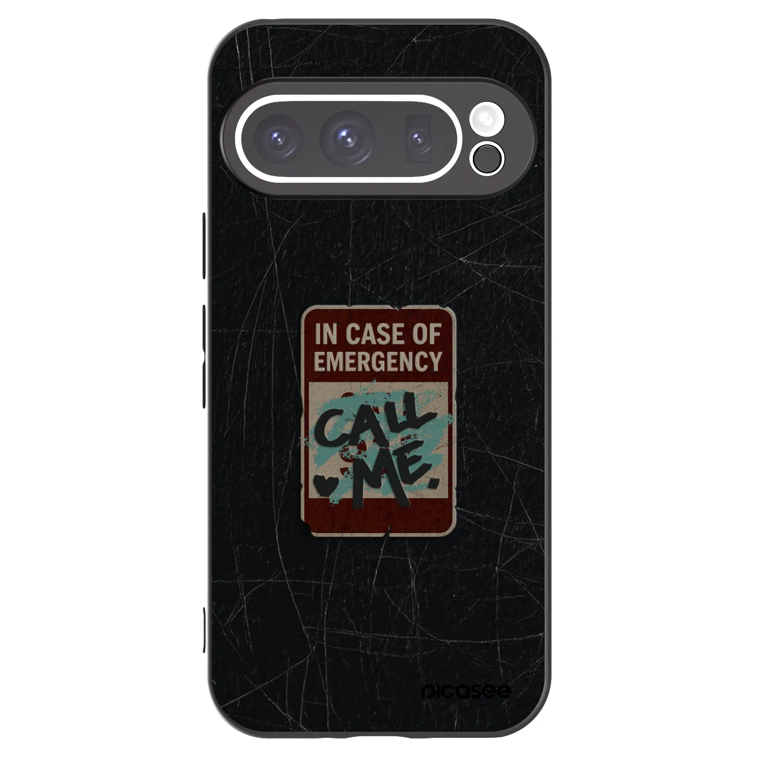 Picasee silikonový černý obal pro Google Pixel 9 Pro XL - EMERGENCY