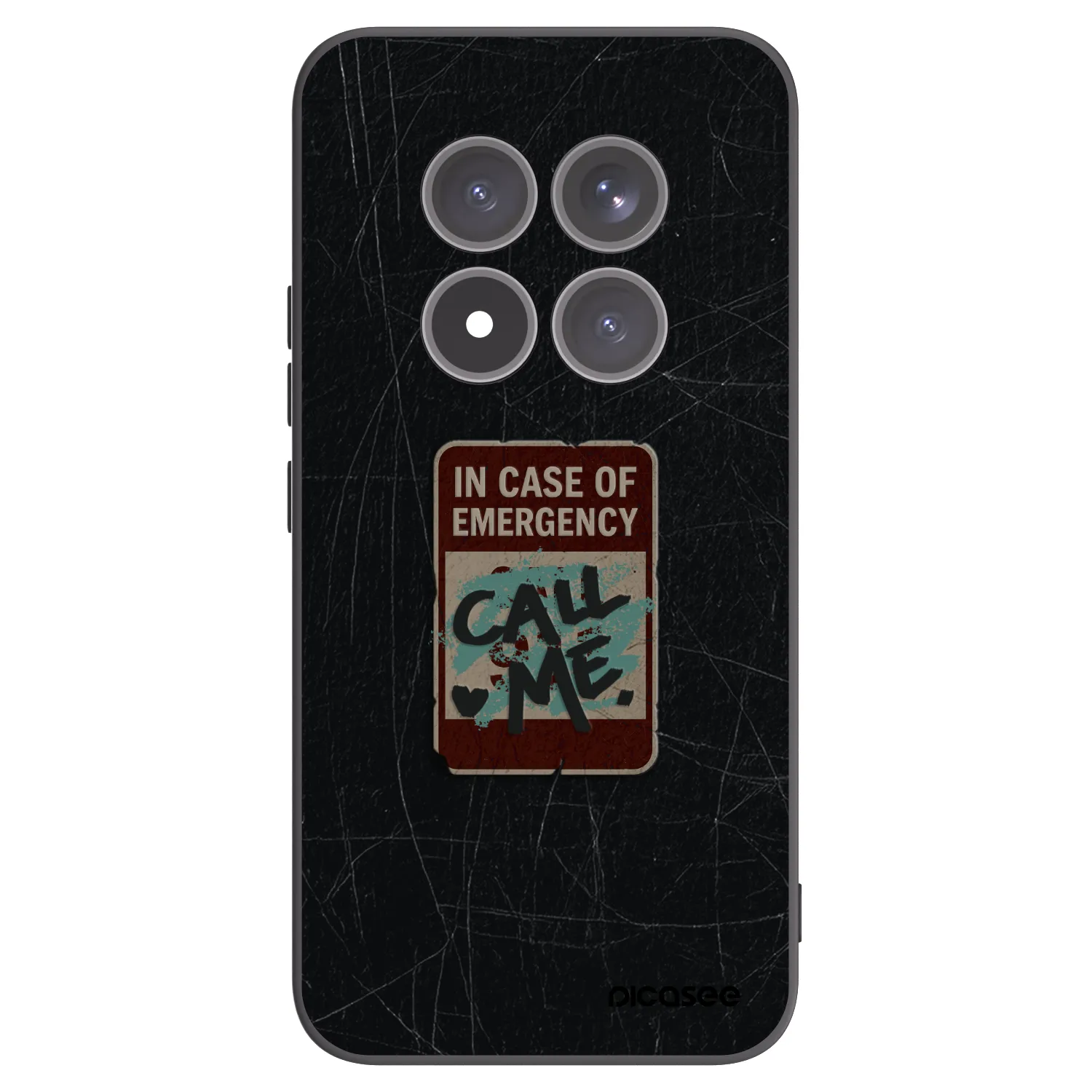 Picasee silikonový černý obal pro Xiaomi Redmi Note 15 Pro+ - EMERGENCY
