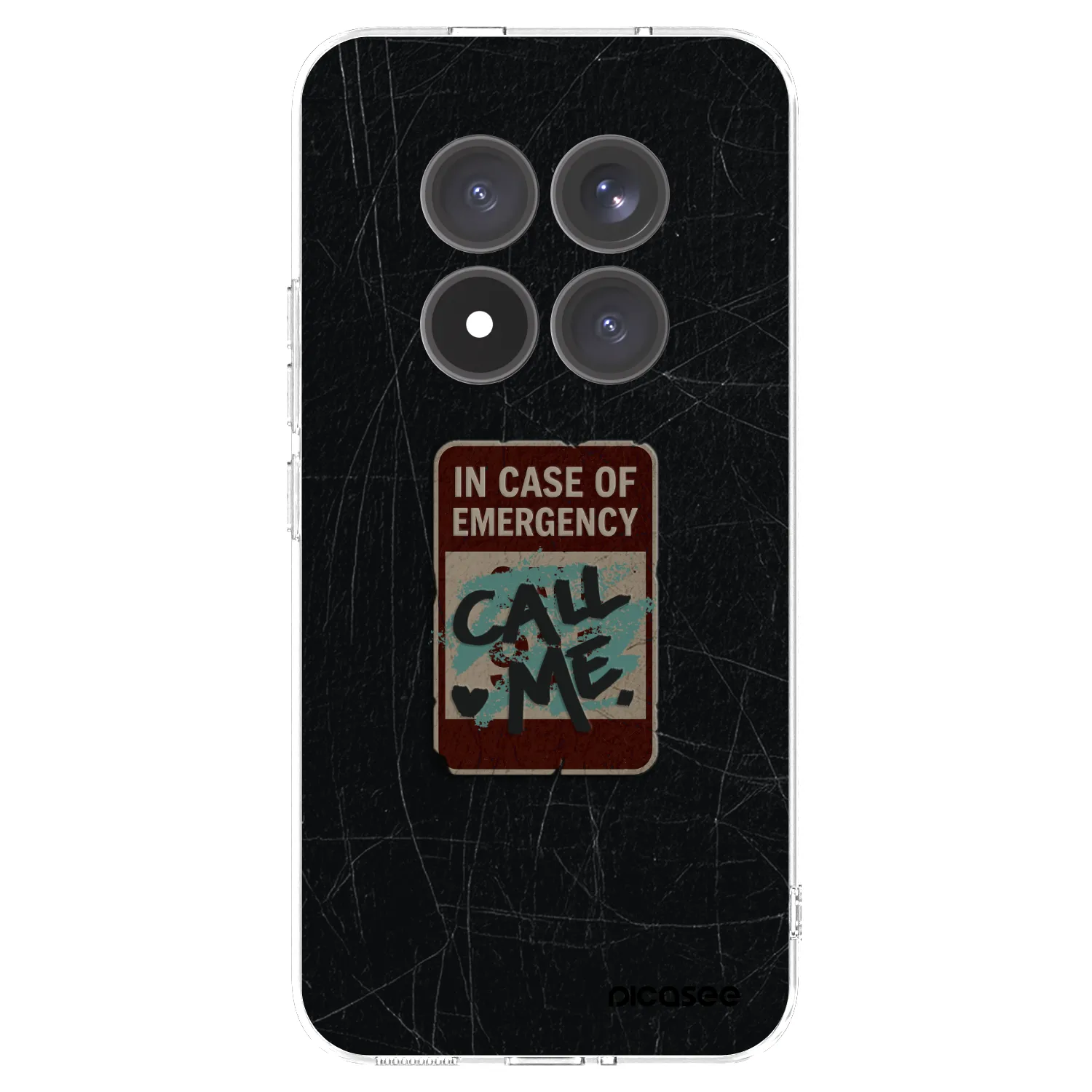 Picasee silikonový průhledný obal pro Xiaomi Redmi Note 15 Pro+ - EMERGENCY