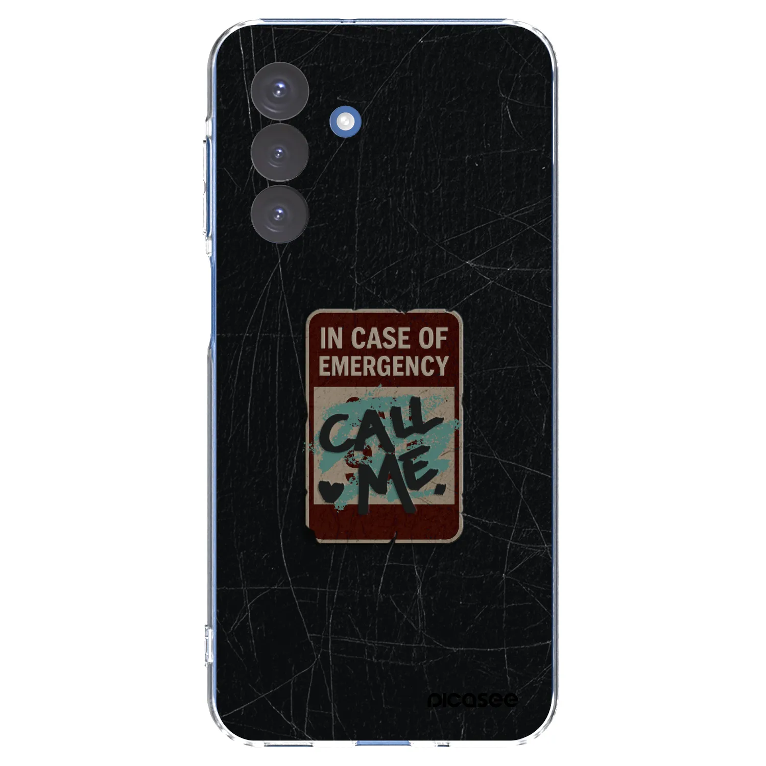 Picasee silikonový průhledný obal pro Samsung Galaxy A17 5G - EMERGENCY