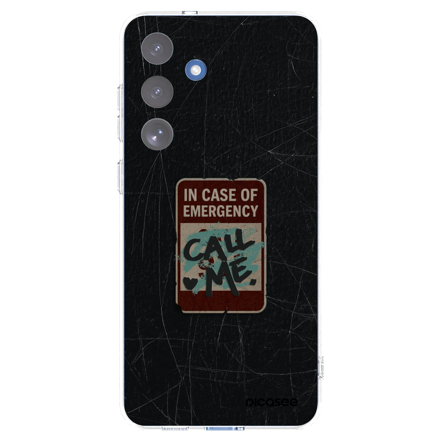 Picasee silikonový průhledný obal pro Samsung Galaxy S25 FE 5G - EMERGENCY