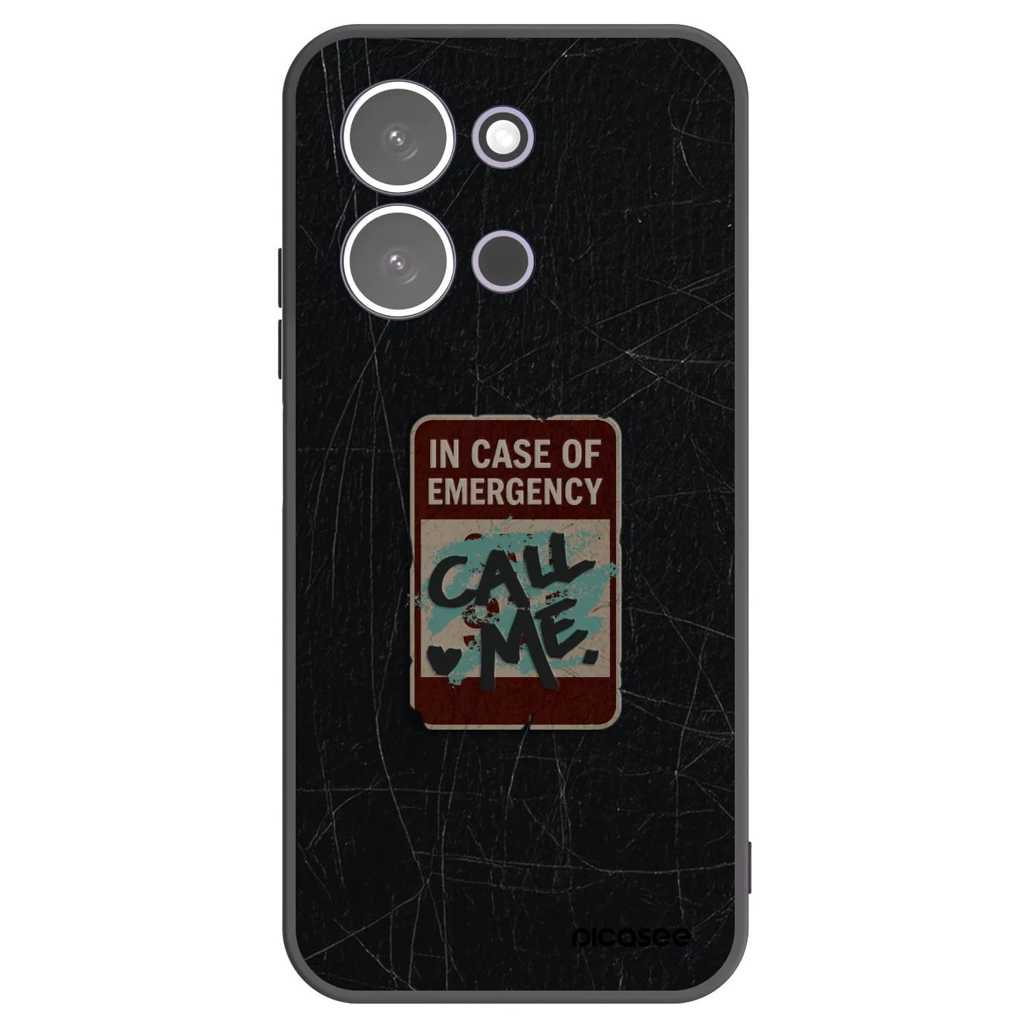 Picasee silikonový černý obal pro Xiaomi Redmi 15C 5G - EMERGENCY