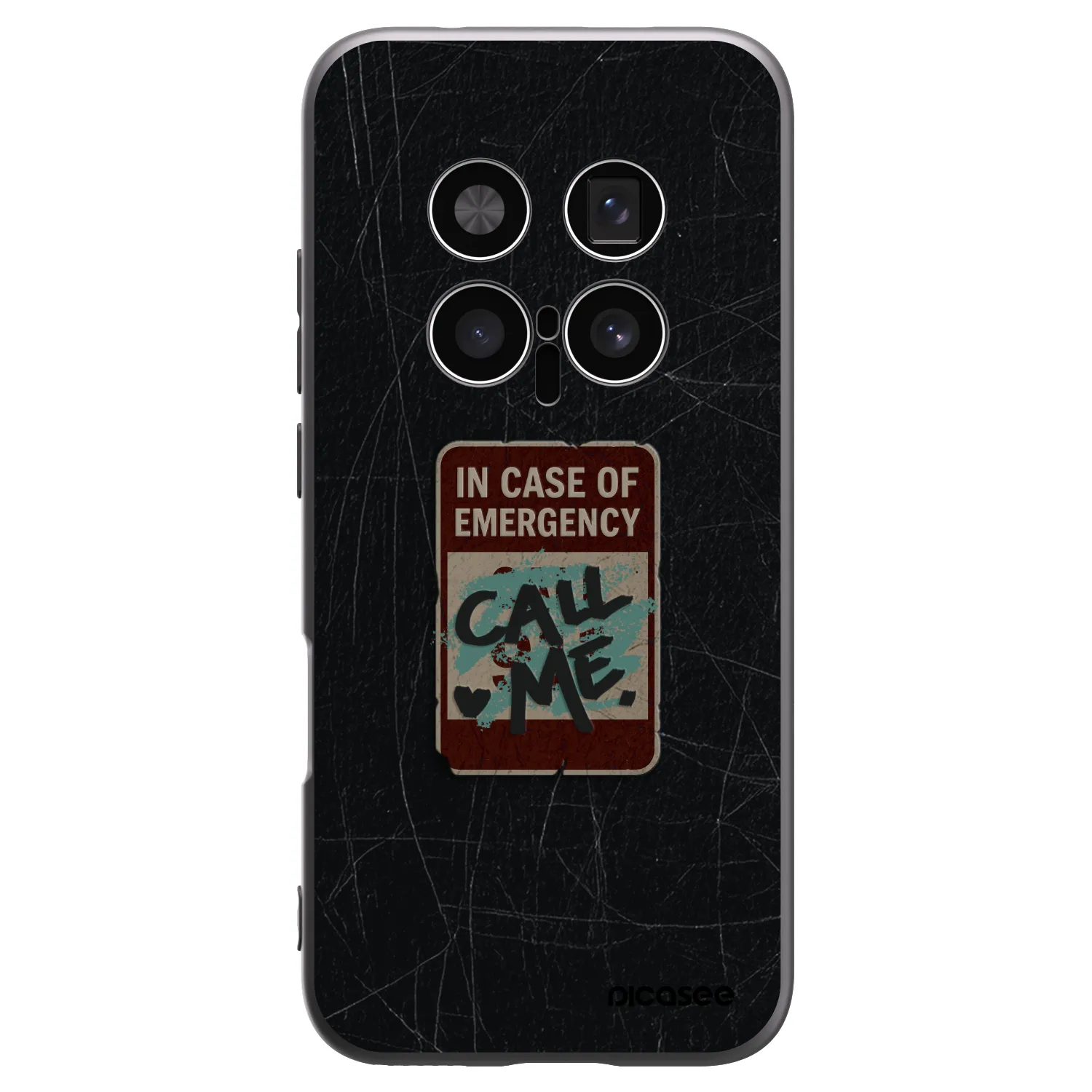 Picasee silikonový černý obal pro Honor Magic8 Pro 5G - EMERGENCY