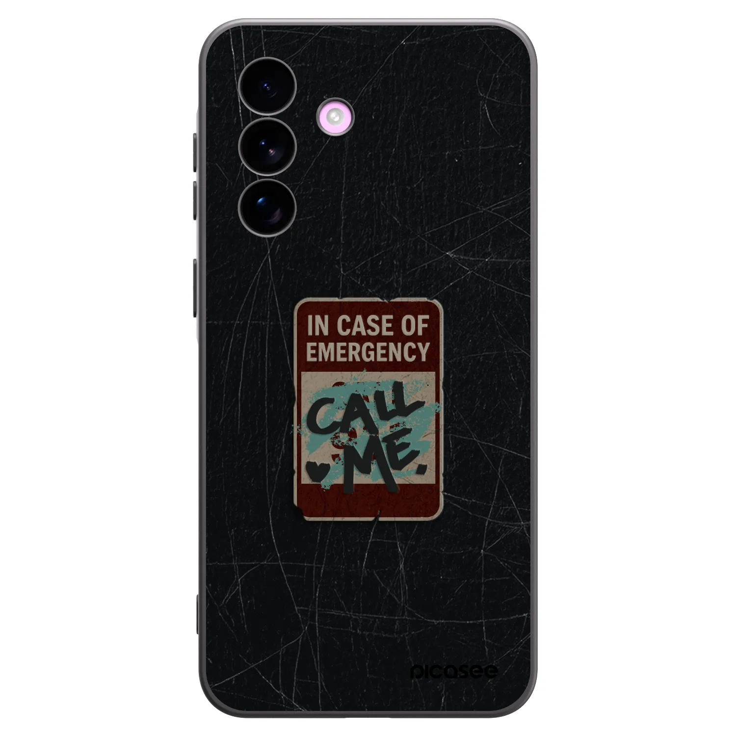 Picasee silikonový černý obal pro Samsung Galaxy A57 5G - EMERGENCY