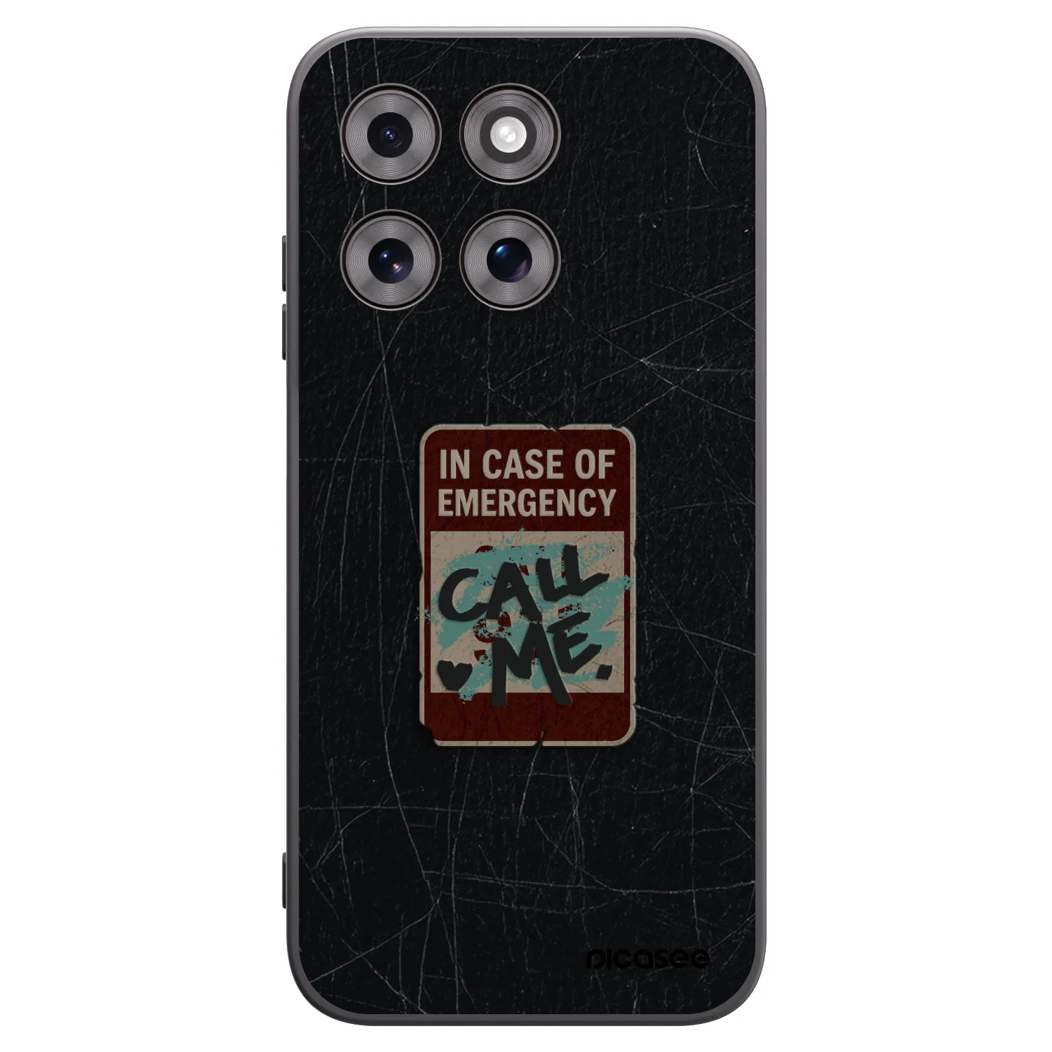 Picasee silikonový černý obal pro Motorola Moto G77 - EMERGENCY