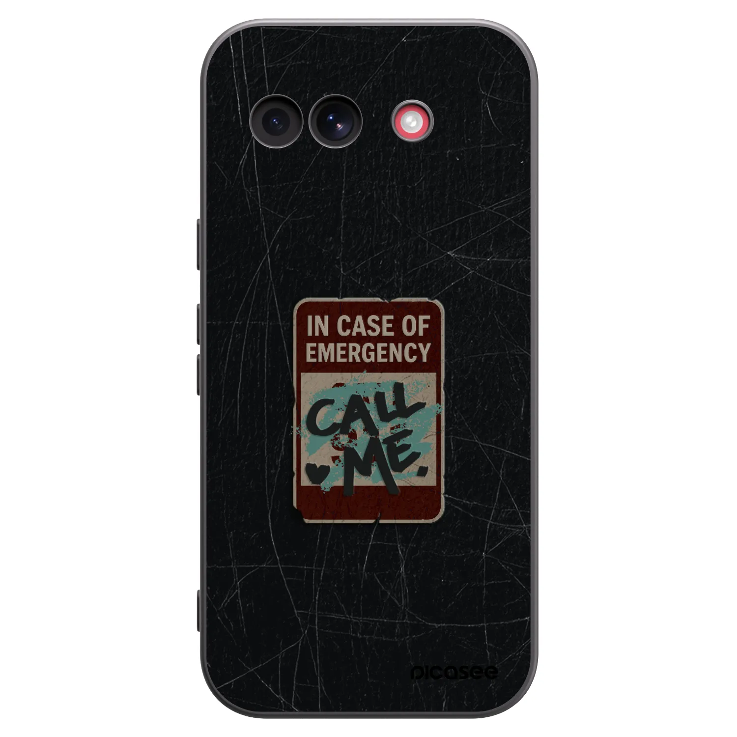 Picasee silikonový černý obal pro Google Pixel 10a - EMERGENCY