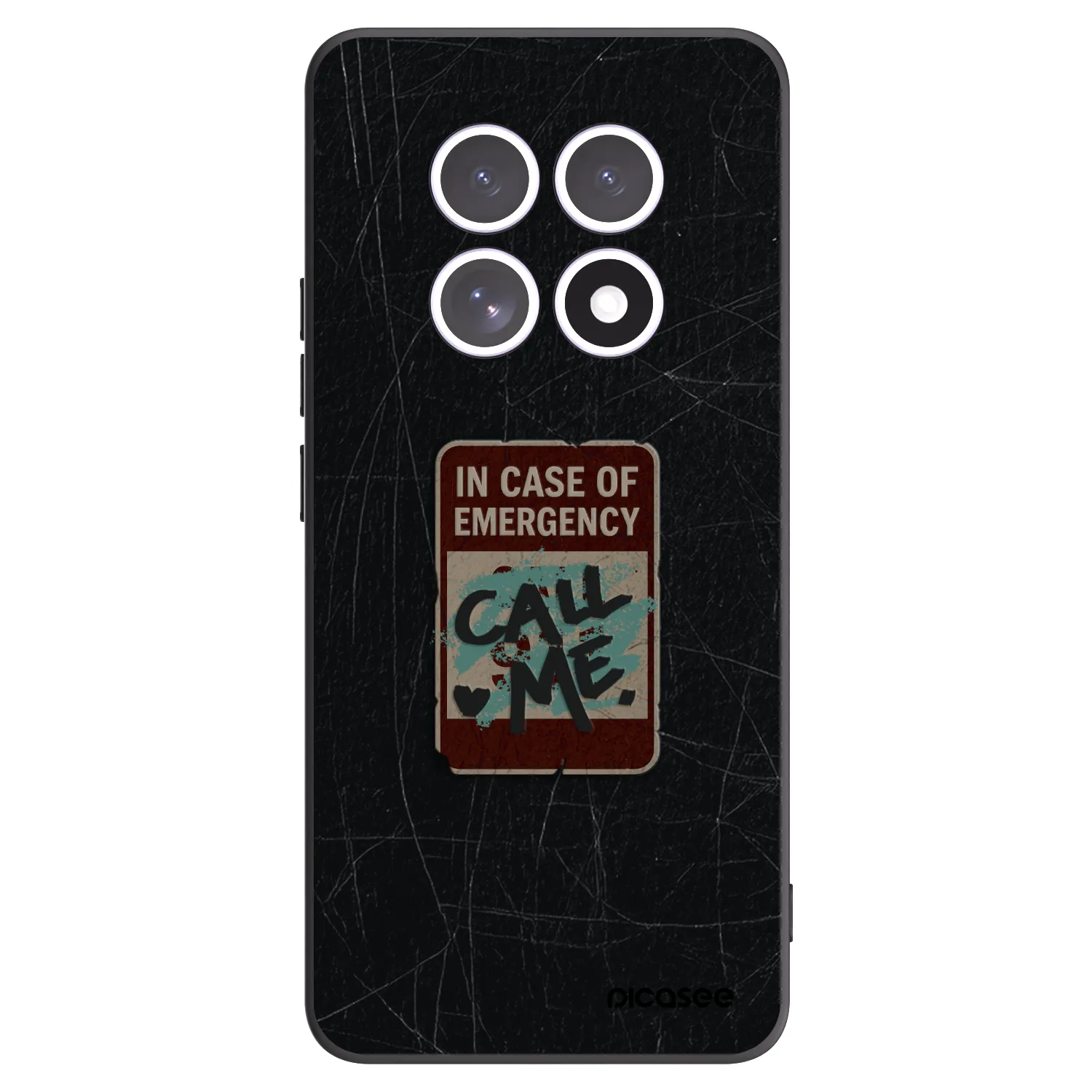 Picasee silikonový černý obal pro Xiaomi Redmi Note 15 5G - EMERGENCY