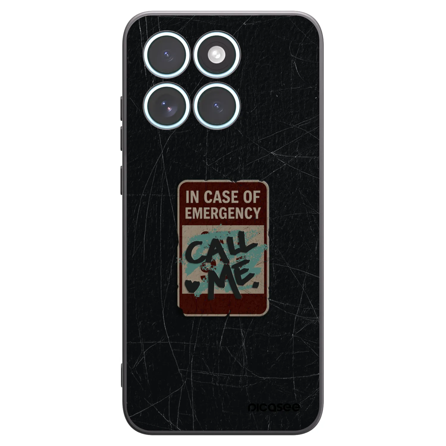 Picasee silikonový černý obal pro Motorola Edge 70 Fusion - EMERGENCY