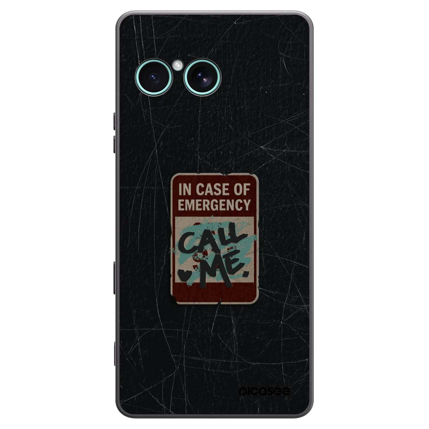 Picasee silikonový černý obal pro Sony Xperia 10 VII - EMERGENCY