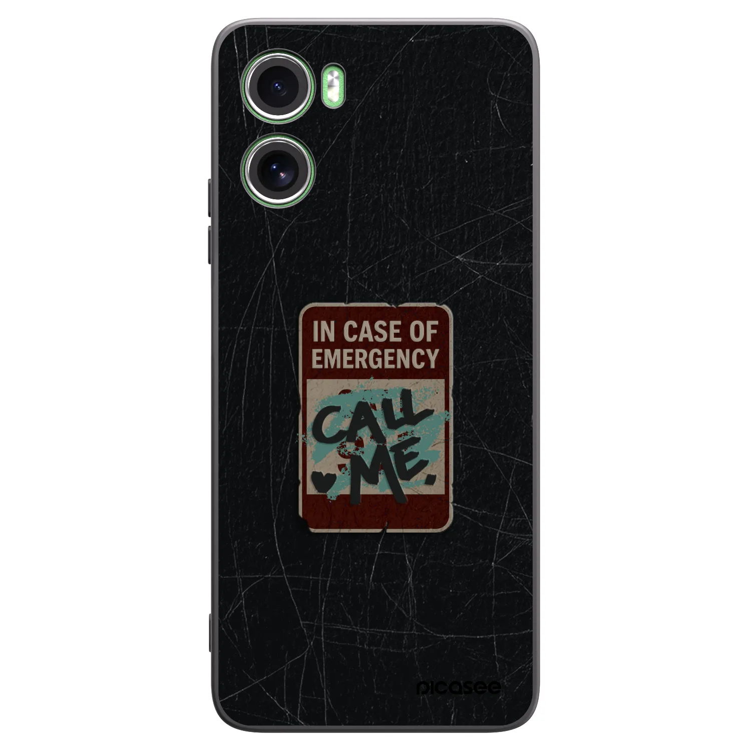 Picasee silikonový černý obal pro Motorola Moto G06 - EMERGENCY
