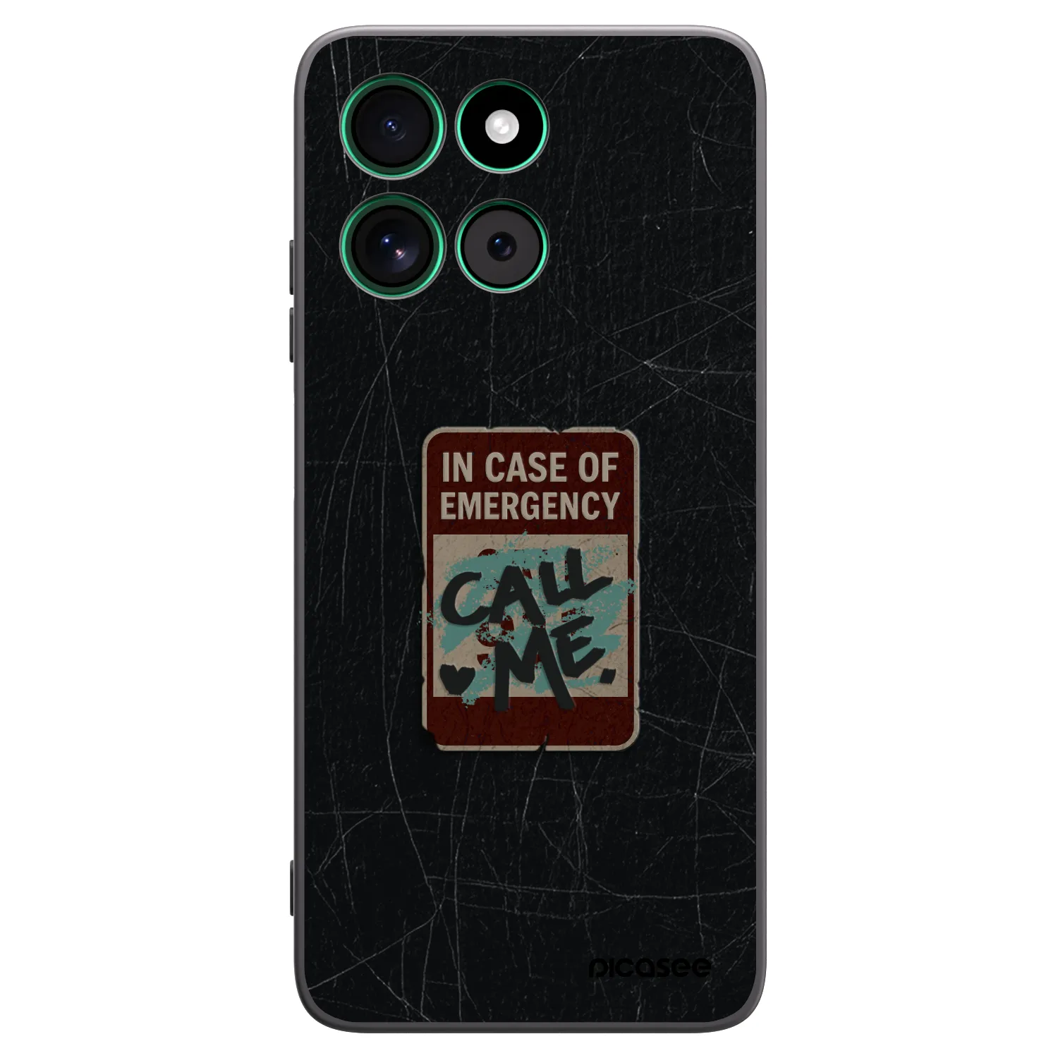 Picasee silikonový černý obal pro Motorola Moto G57 Power - EMERGENCY